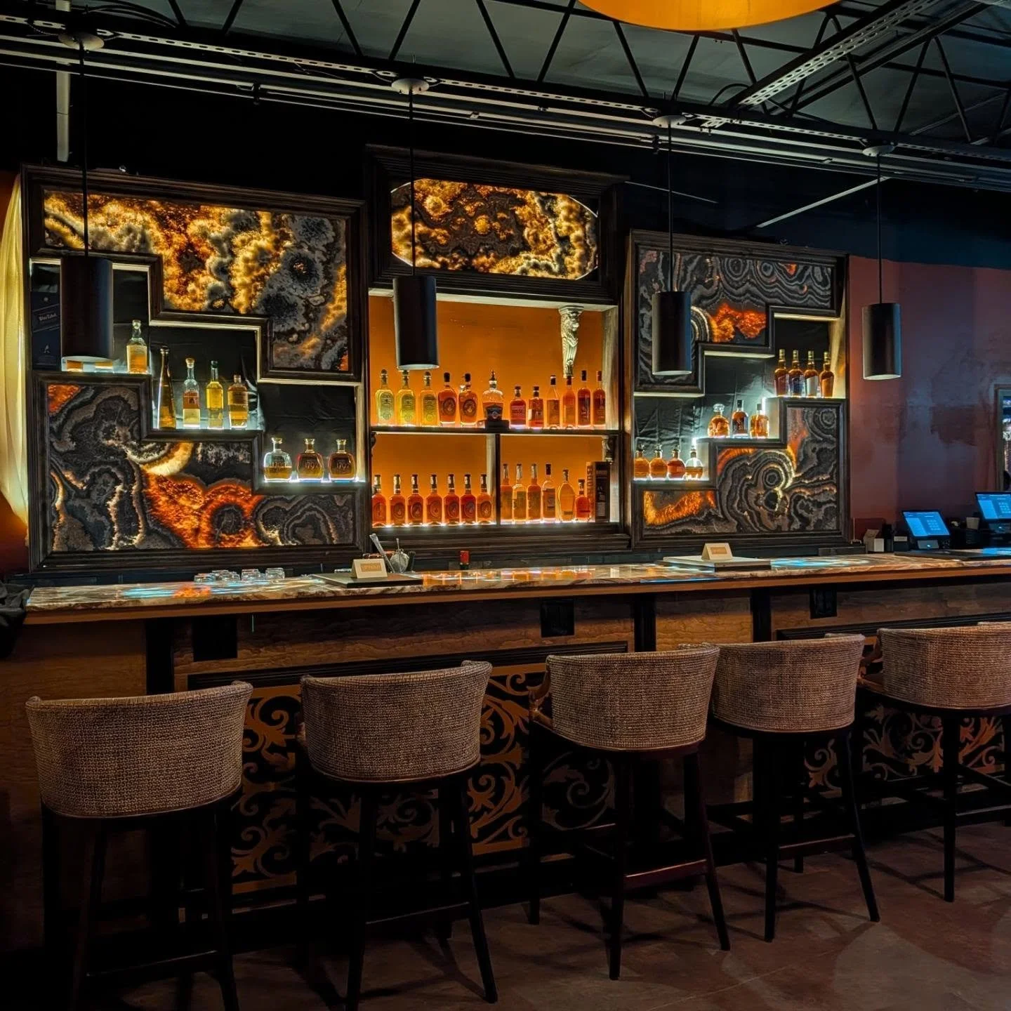 🔹🔹Some stunning still shots from the grand opening of our new EXPANSION- The Onyx Lounge💙 this addition is INSIDE the same Speakeasy you know and love. Step through the doorway into the streets of Paris and see what we've been working hard to brin
