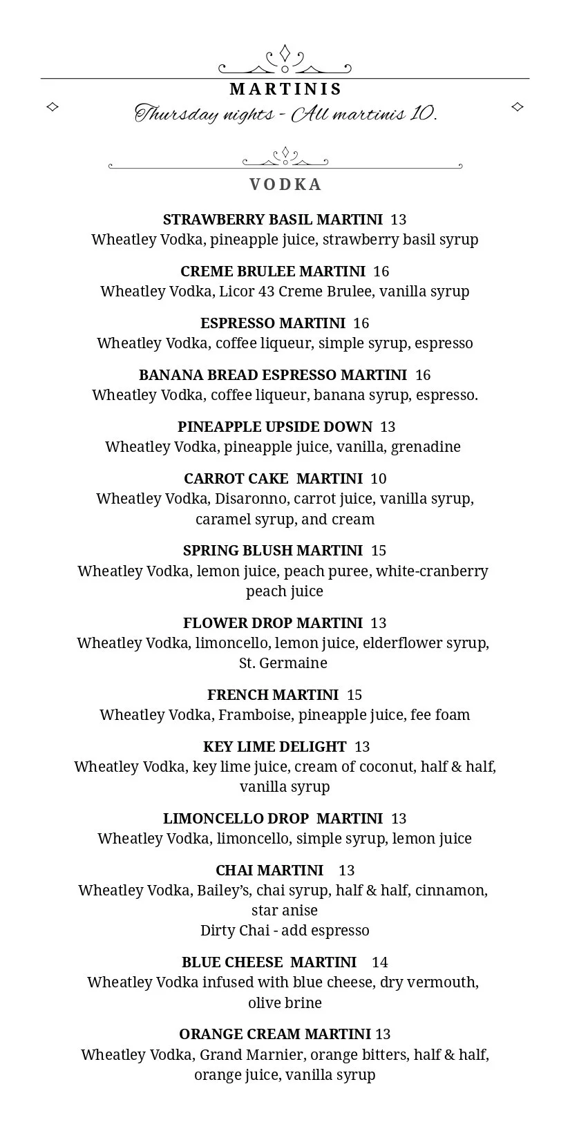 Depth Menu An online space for Whisperz Speakeasy and Miami Valley Sports Bar