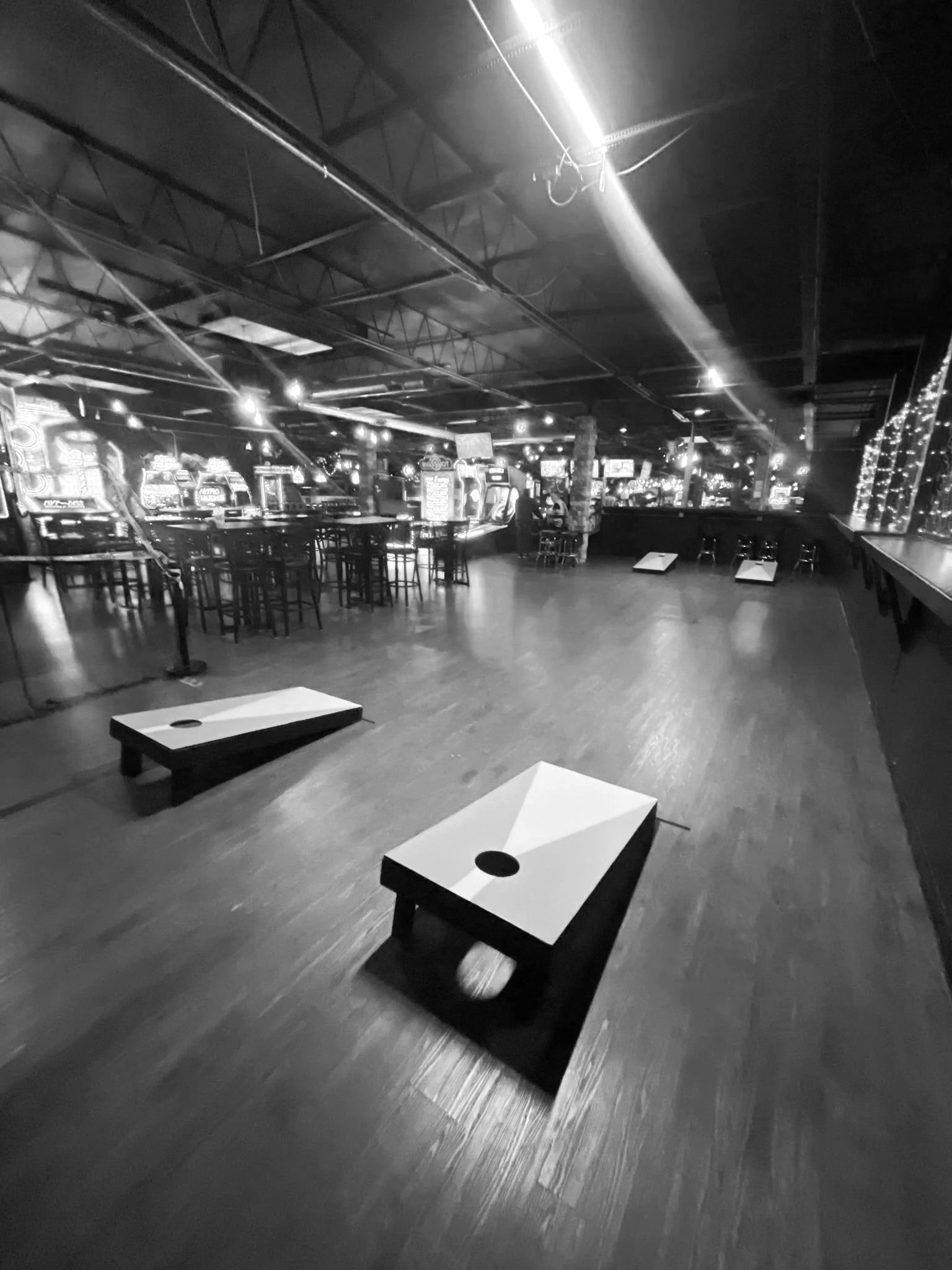 Play cornhole at Miami Valley Sports Bar in West Carrollton, Ohio.