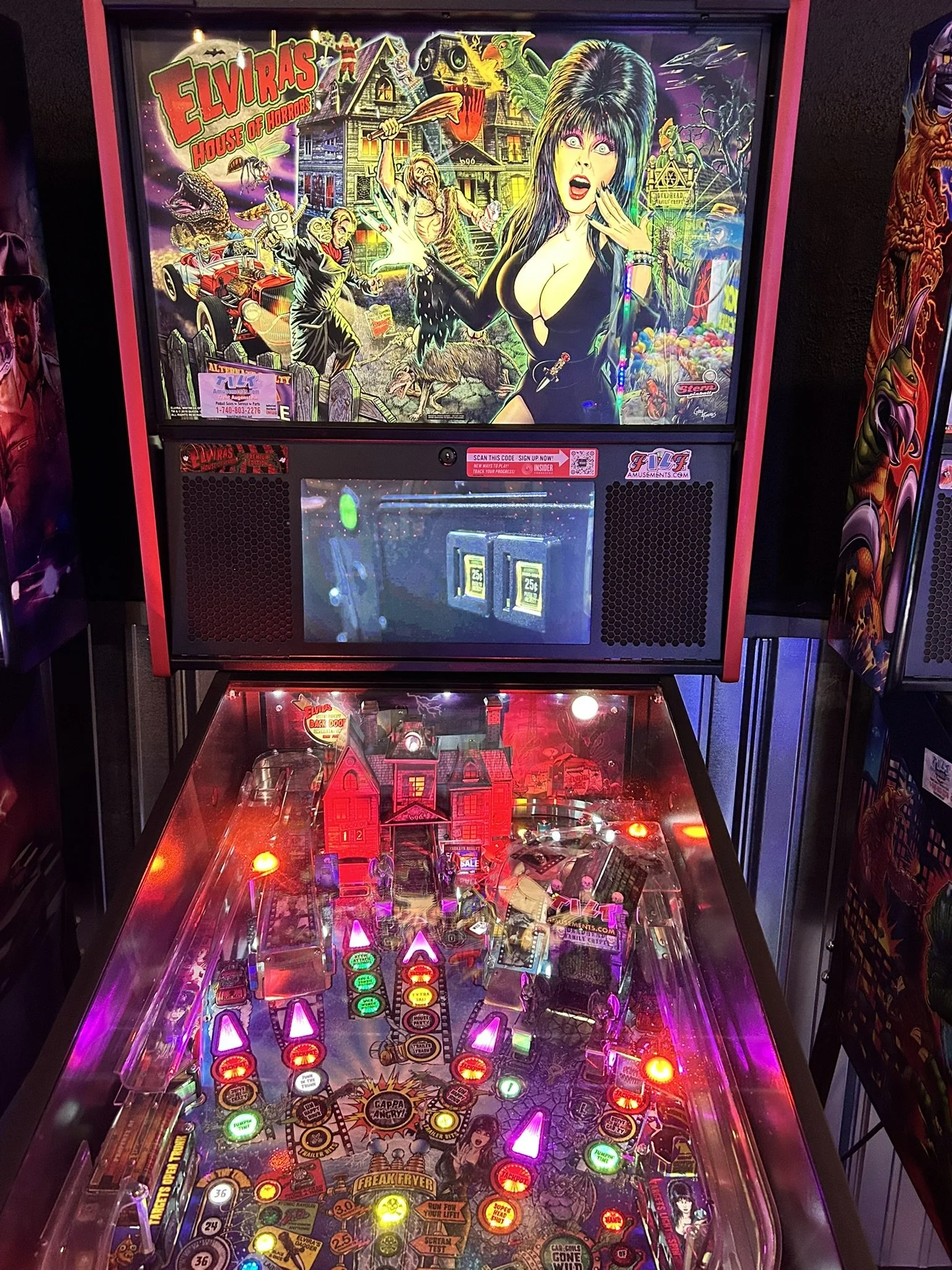 Pinball machines at Miami Valley Sports Bar