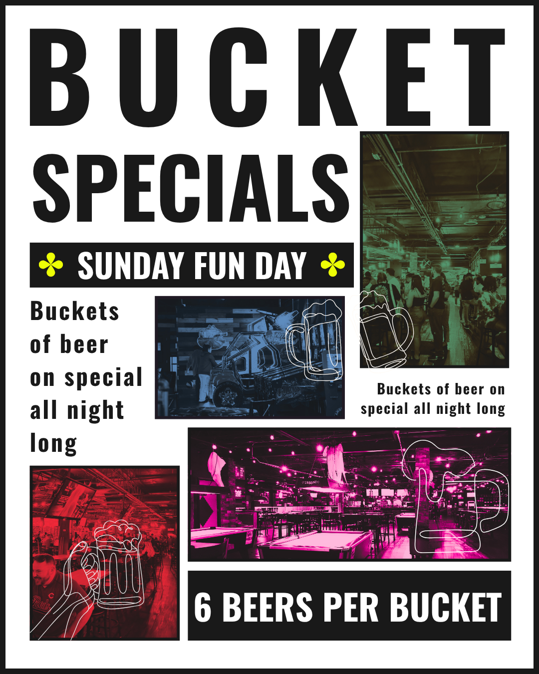 Bucket Specials on Sundays at Miami Valley Sports Bar