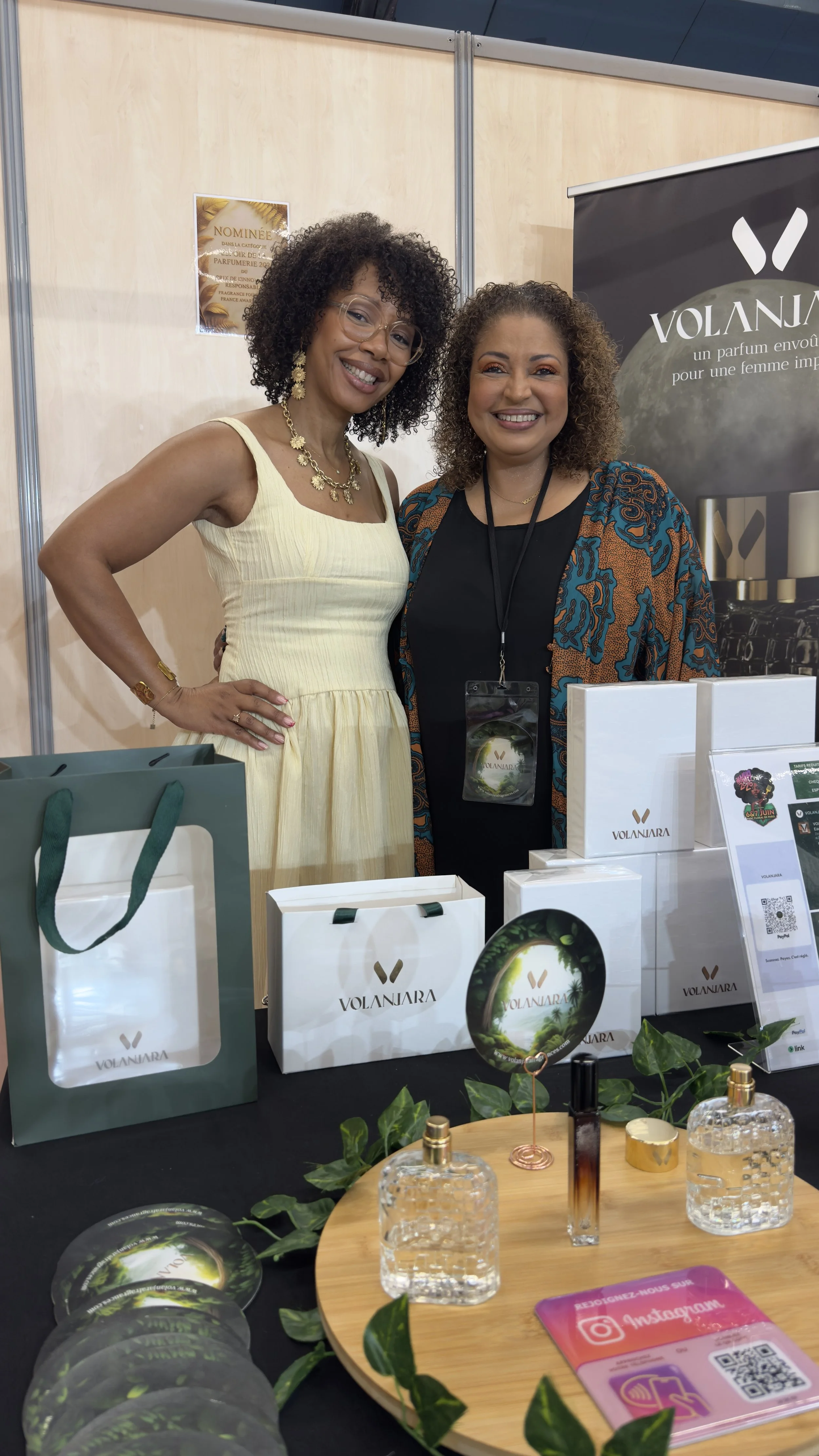 LES AMIES D'ENFANCE : SANDRINE SOPHIE FOUNDER ET CEO DE LA MARQUE KALIA NATURE ET VOLA VIGNY FOUNDER & CEO DE LA MARQUE VOLANJARA FRAGRANCES A LA NHA PARIS 2026