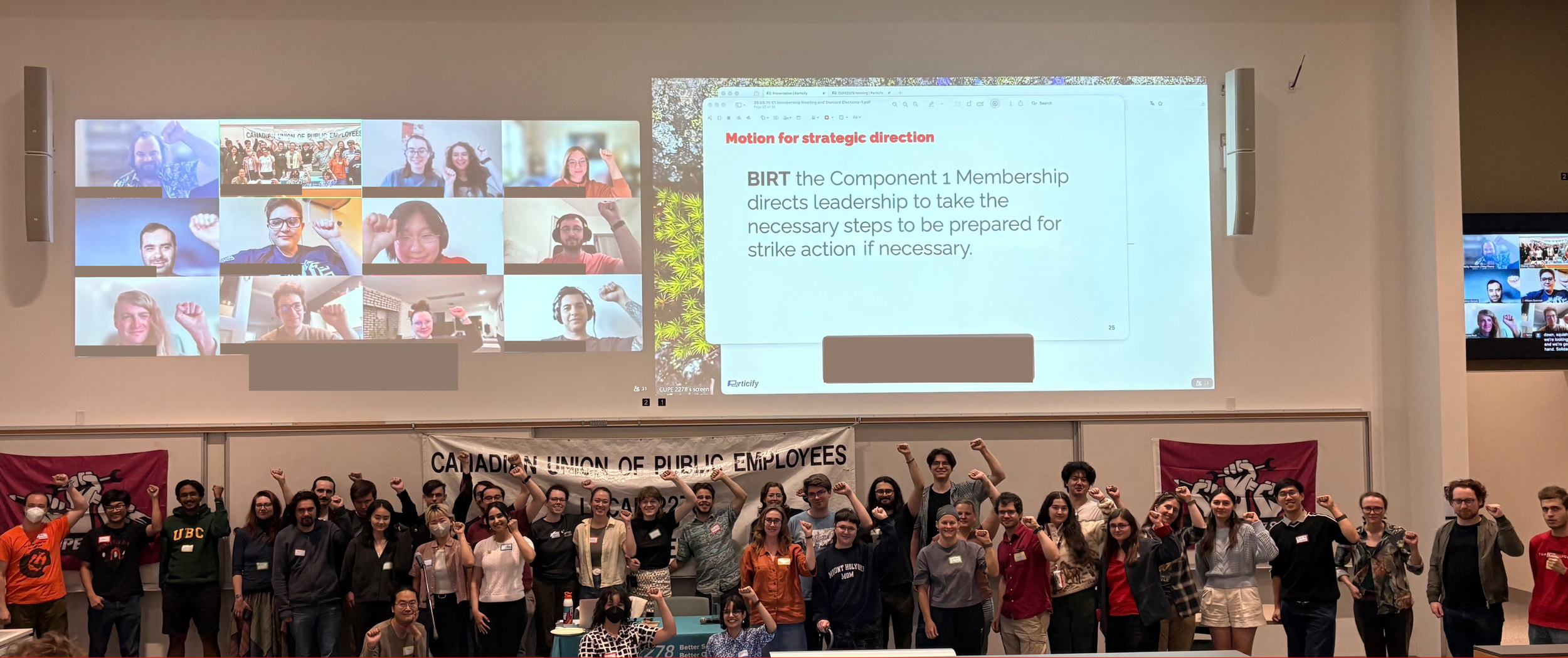 Members vote to prepare for future strike action, if necessary