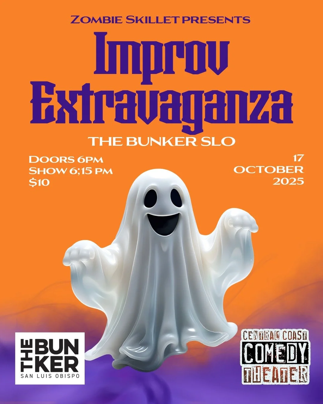 🔥 FRIDAY NIGHT: Improv Extravaganza at The Bunker SLO! 🔥

Get ready for a night of quick wit, wild scenes, and comedy so good it usually sells out before you finish reading this.

🎟️ $10 at the door (because great laughs don&rsquo;t grow on trees)
