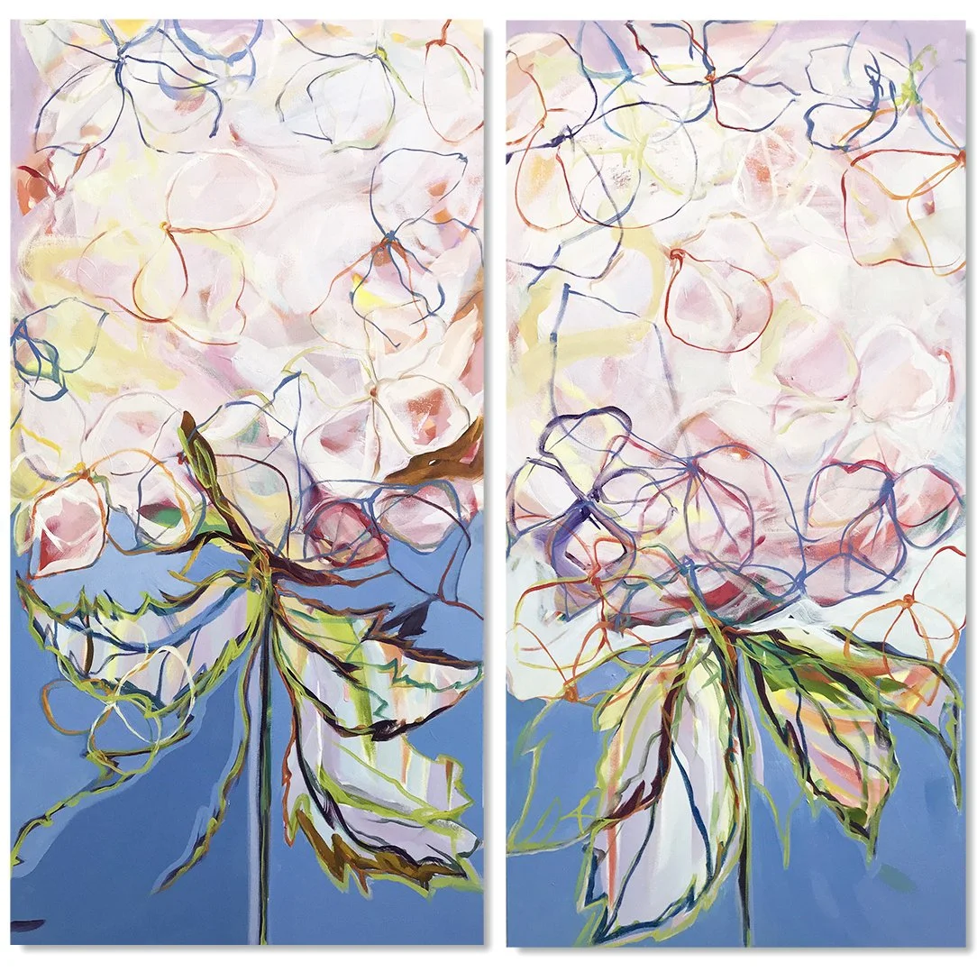 Midsummer Glory 1 & 2 48 x 48in acrylic 
