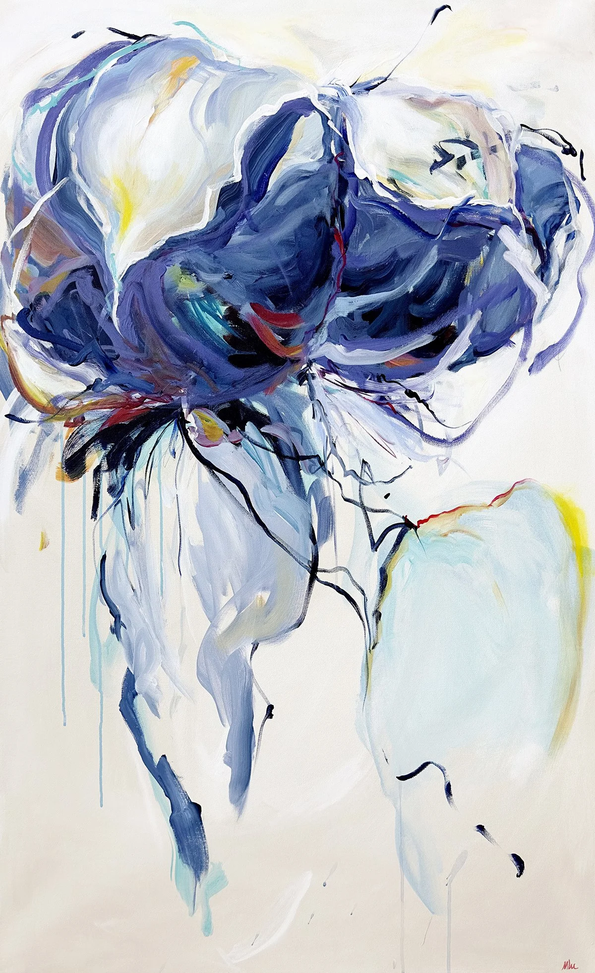 Simmering 48 x 30in acrylic