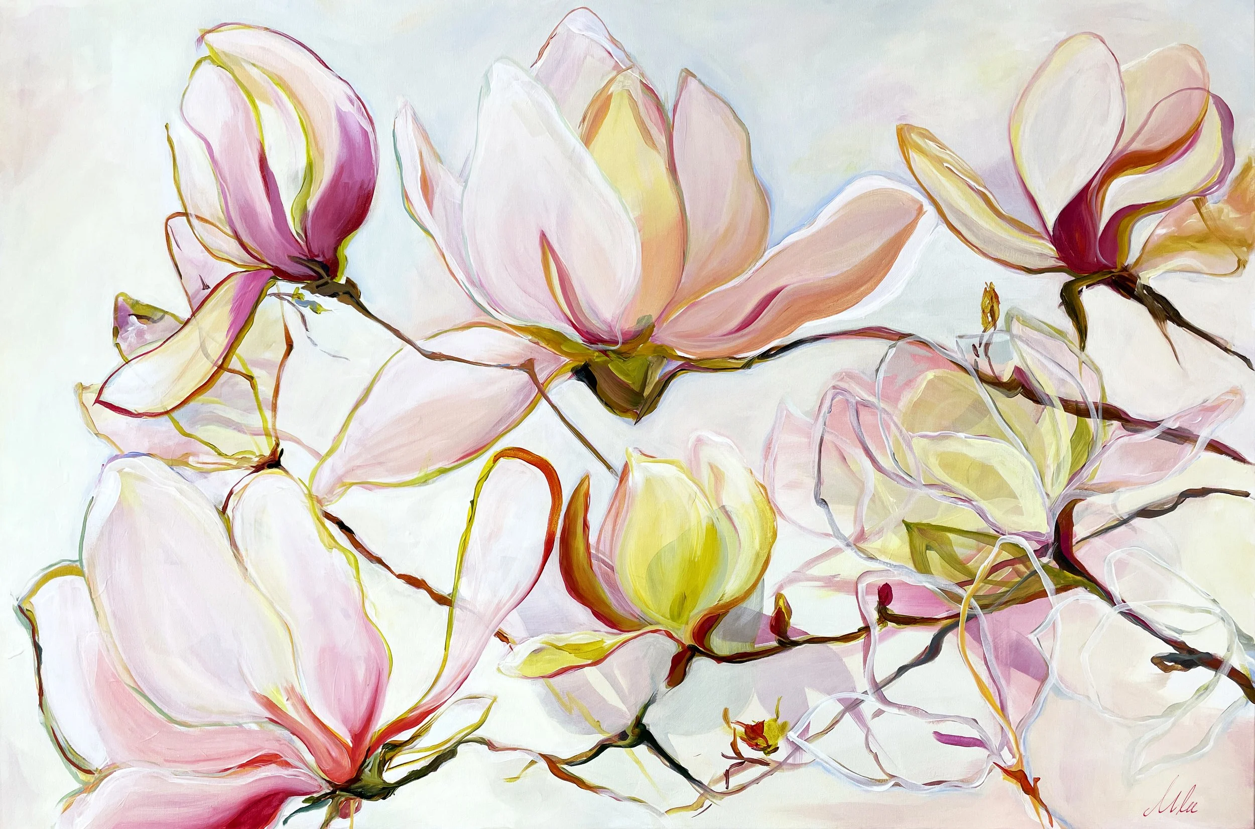 Fresh Beginnings 40 x 60in acrylic