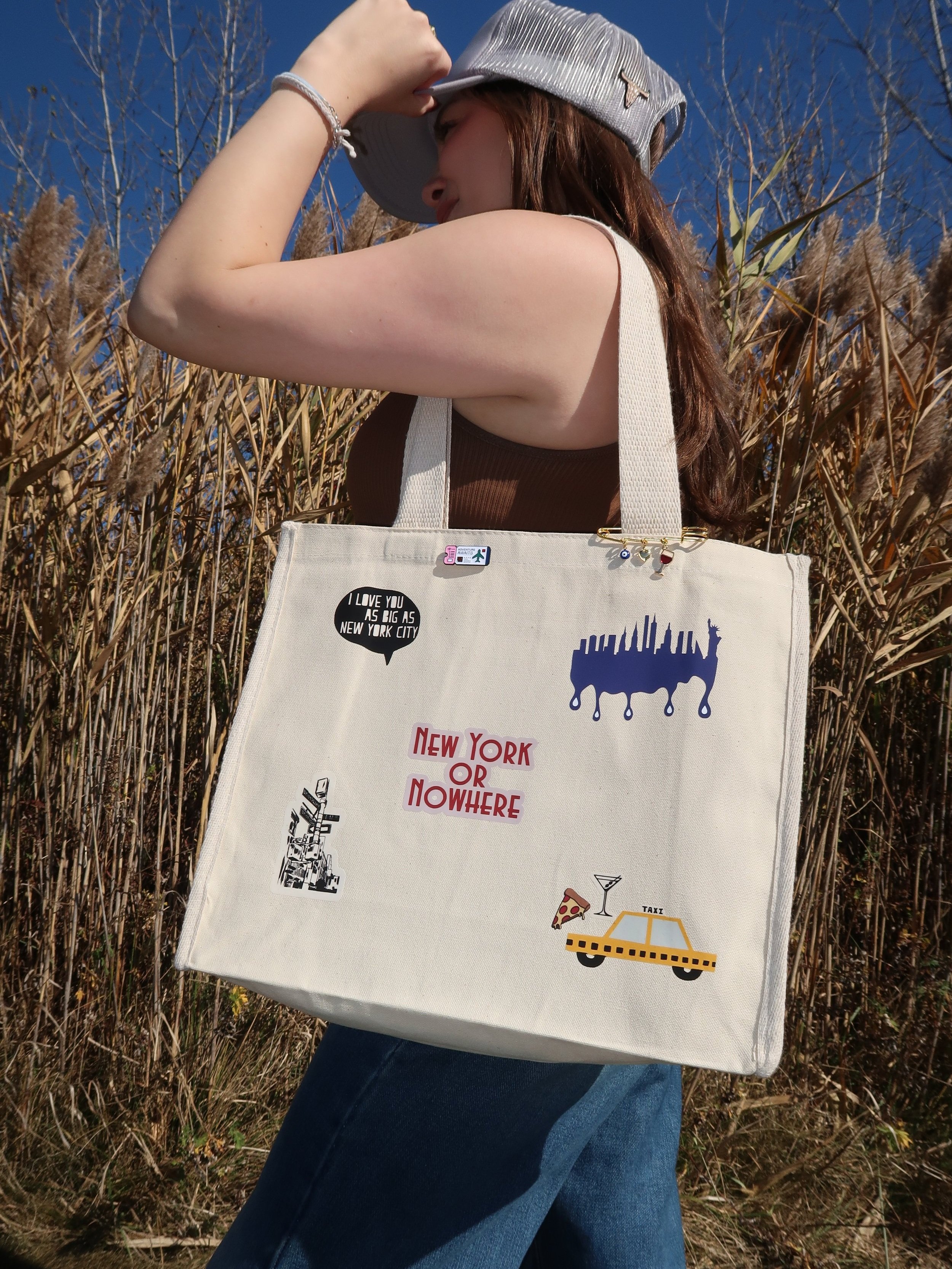 The New York Or Nowhere Tote Bag: A New Yorker Must Have - charmer design bar