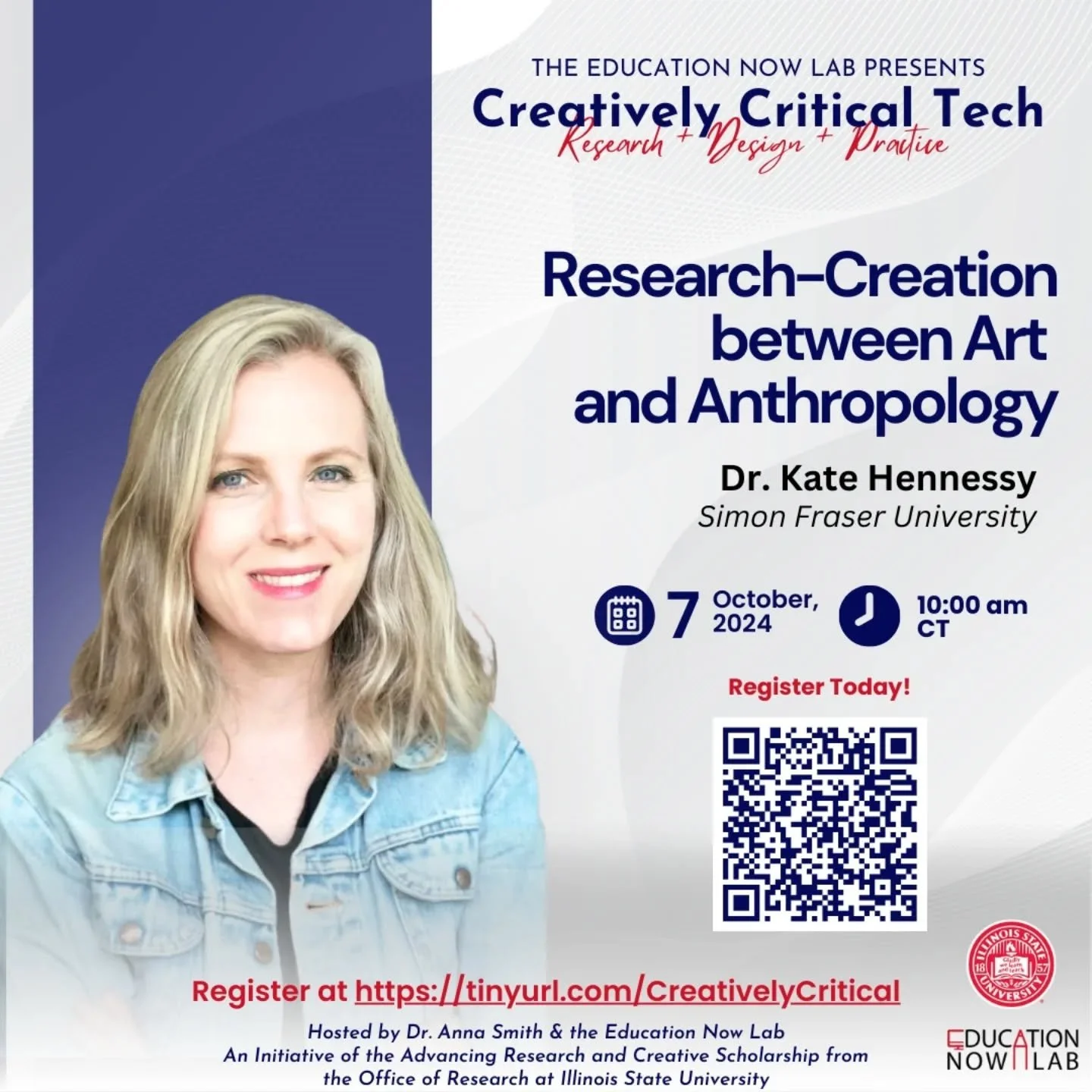 “Research-Creation between Art and Anthropology” - Creatively Critical Tech Talk at Ilinois State U