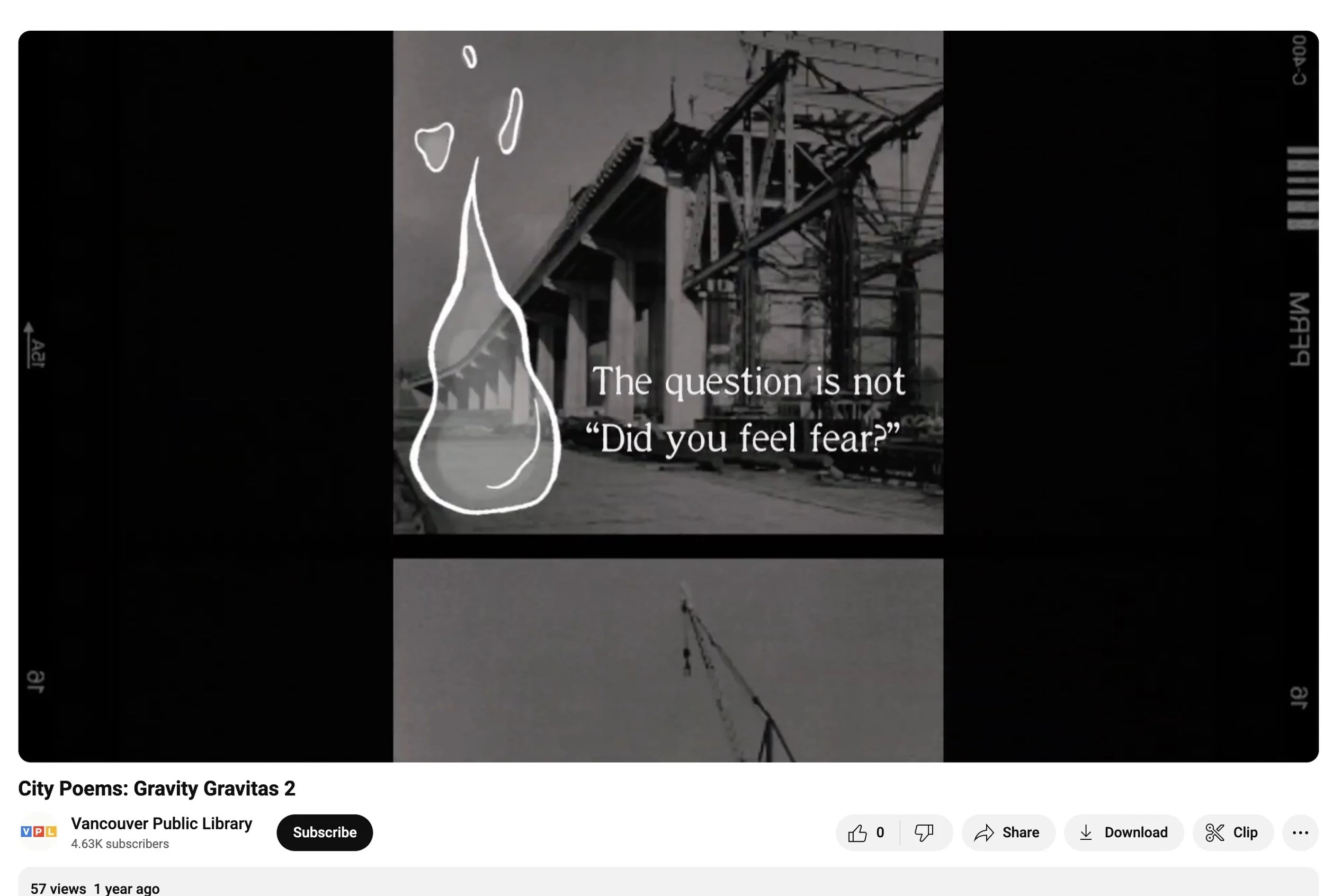 A poetry video by Yuki Cai, Grace Liang, Jillian Li, Eunice Wong based on a poem by Gary Geddes. Click on image to watch.