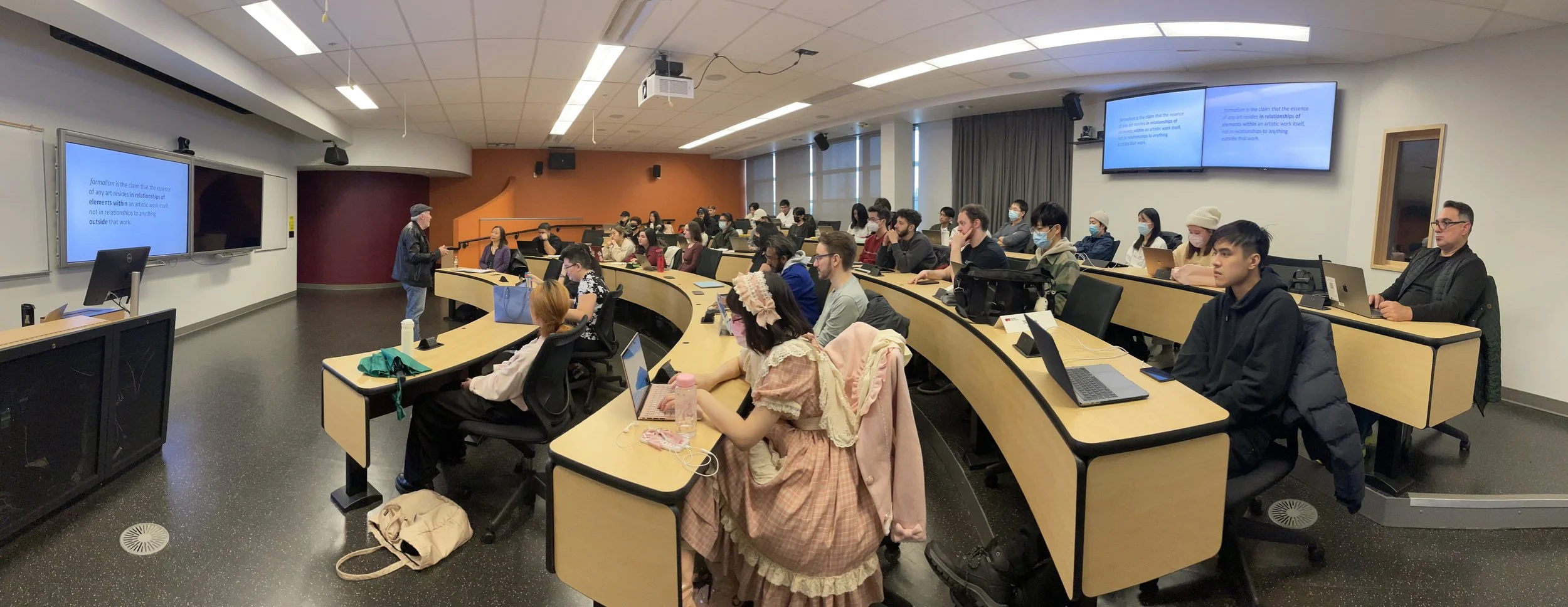 Lectures on Video Poetry with Fiona Lam and Tom Konyves, 2023.