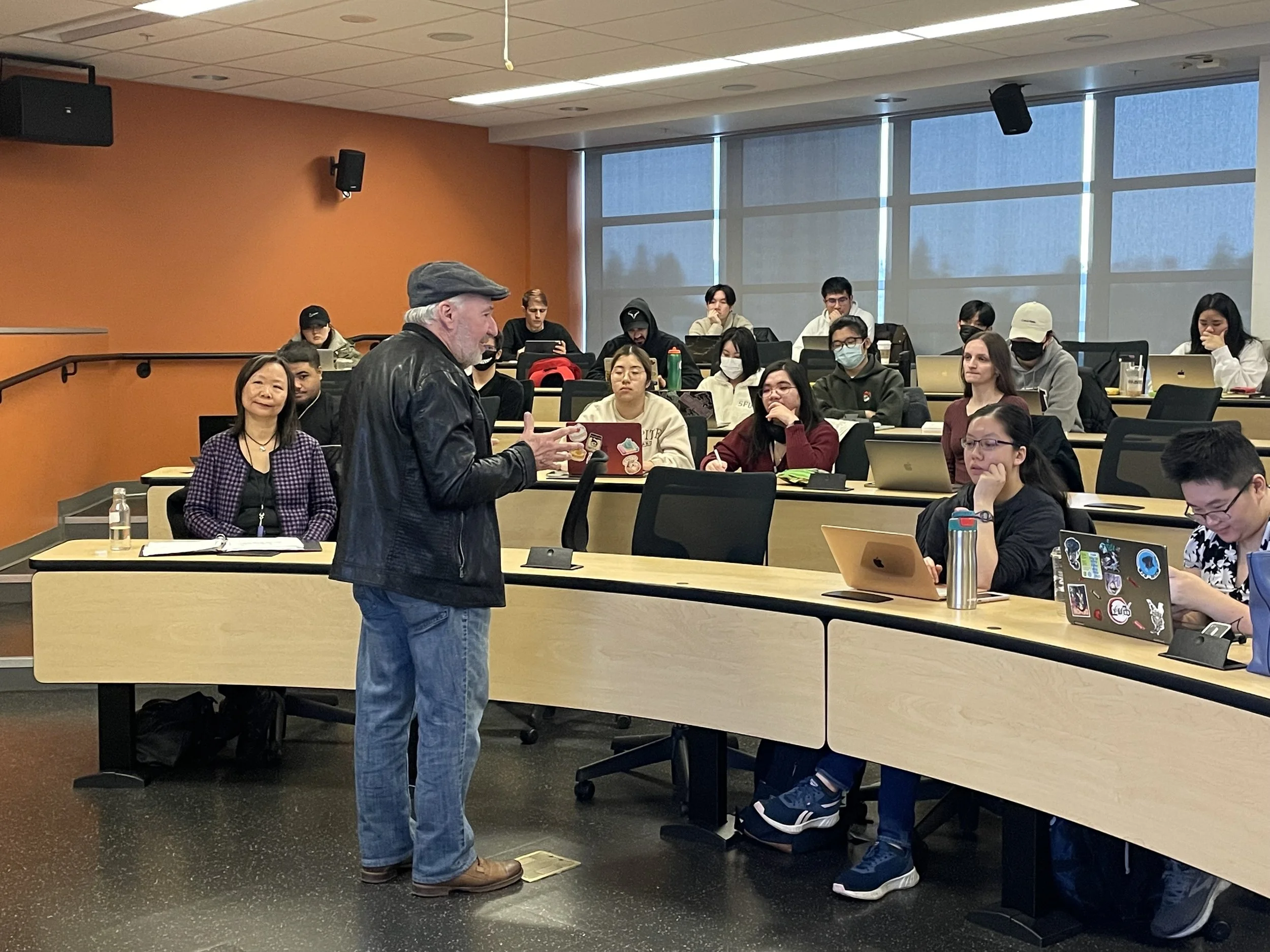 Lectures on Video Poetry with Fiona Lam and Tom Konyves, 2023.