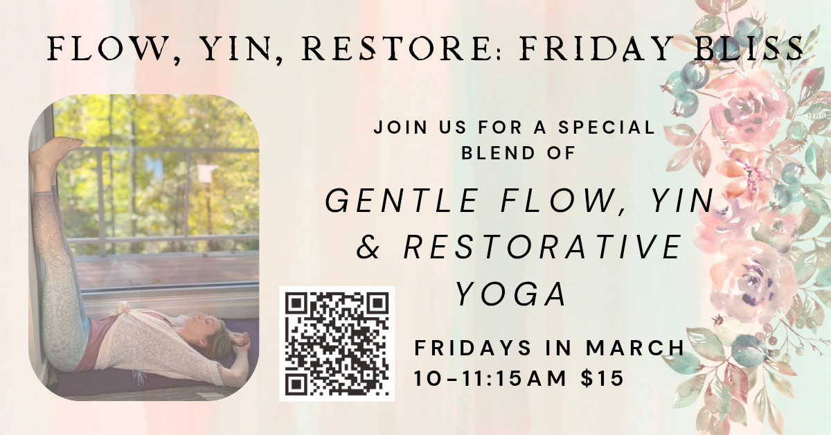 Gentle Flow, Yin & Restorative Yoga