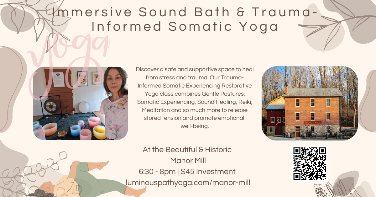 Find Calm and Resilience: Immersive Sound Bath &amp; Trauma-Informed Somatic Yoga