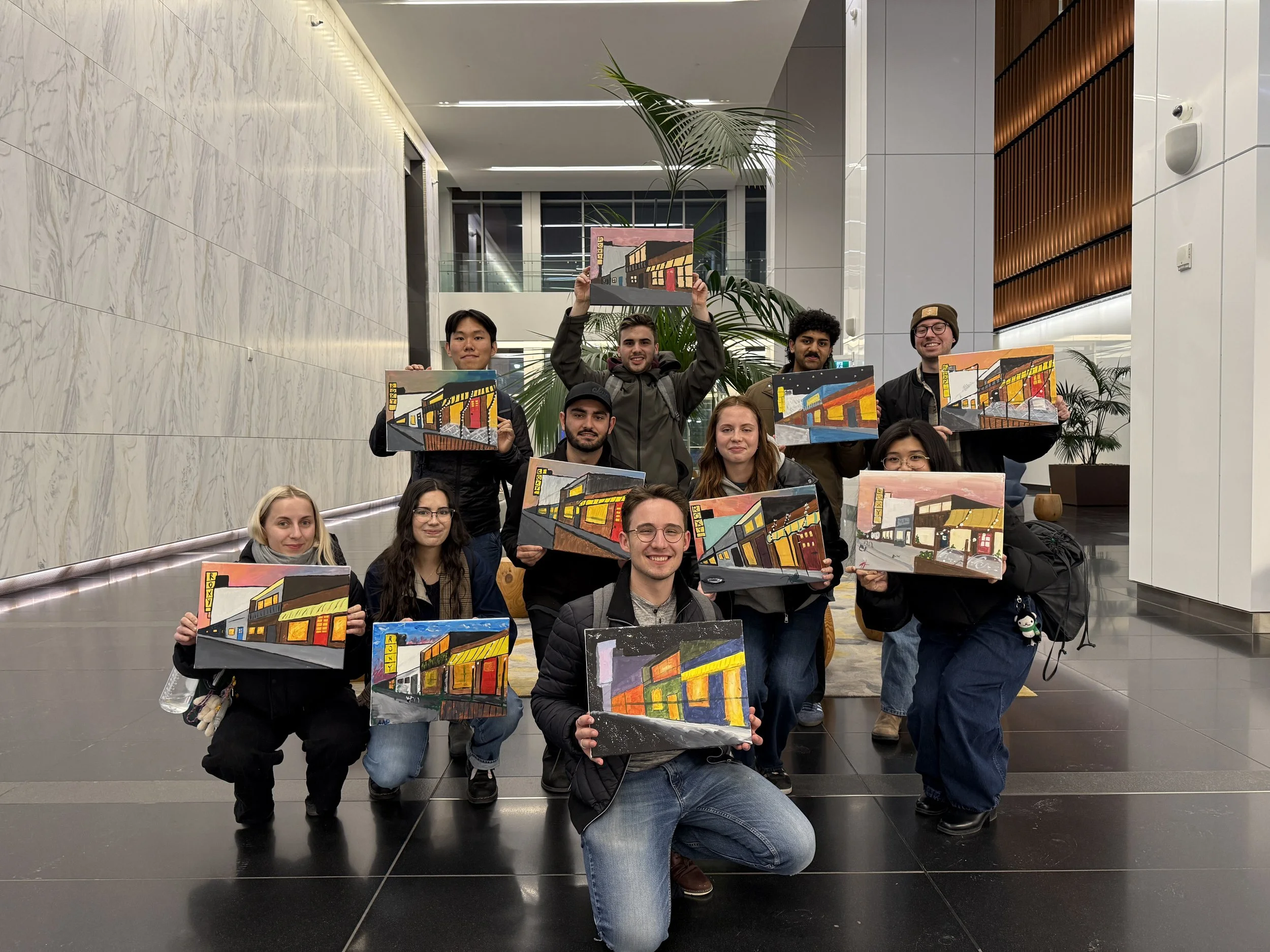 Photo taken by Stantec security after the APPI City Streetscapes Paint Night. (11/27/25)