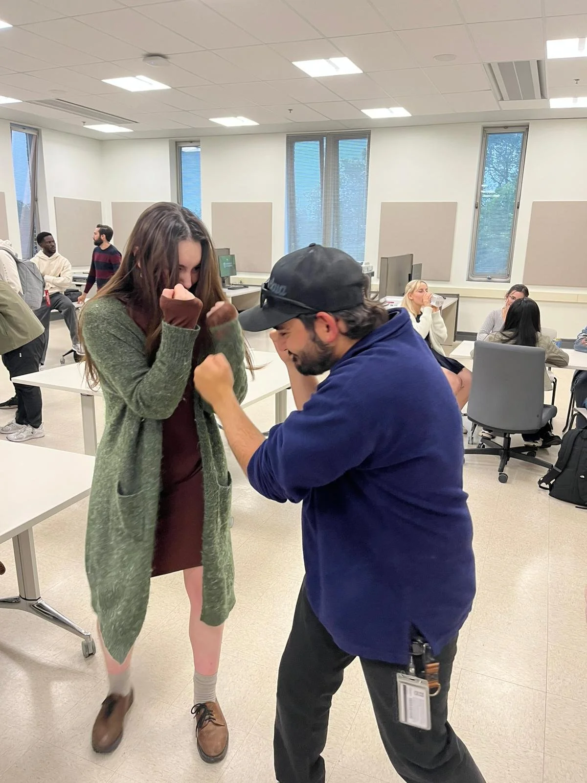 VP Events Eden & Roan 1-v-1'ing at the GAPSS 2025 Fall AGM. (9/25/25)