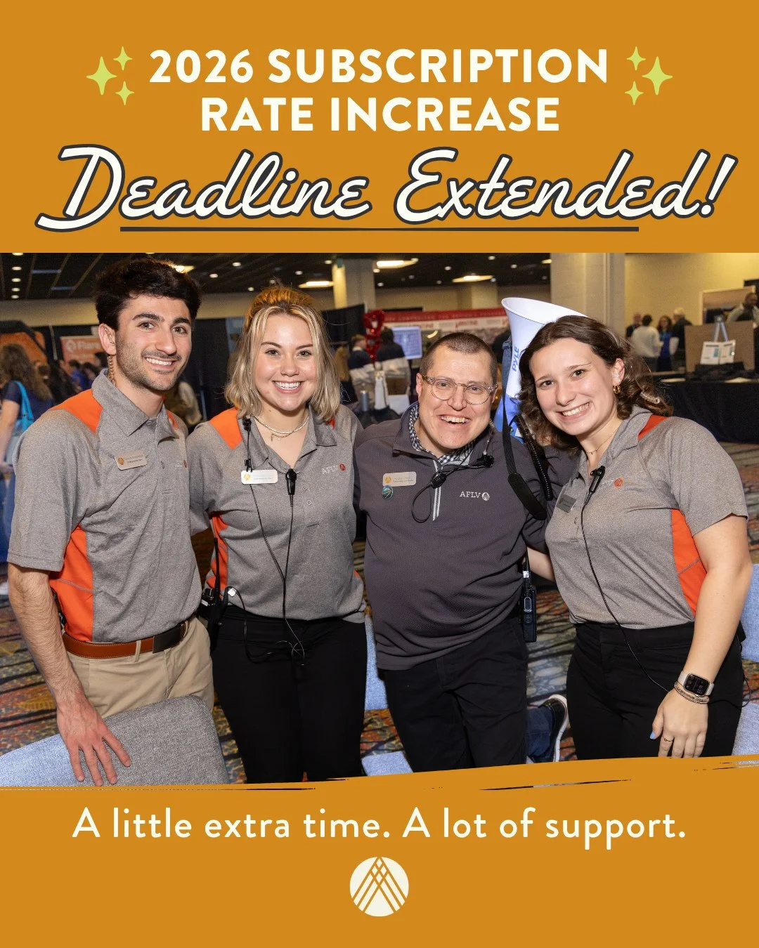 It&rsquo;s the season of support, so we&rsquo;re extending access to our early-bird subscription rate! 🍂✨⁠
⁠
2026 AFLV Campus Subscription rates won&rsquo;t increase until next week, which means your campus still has time to save on all experiences.