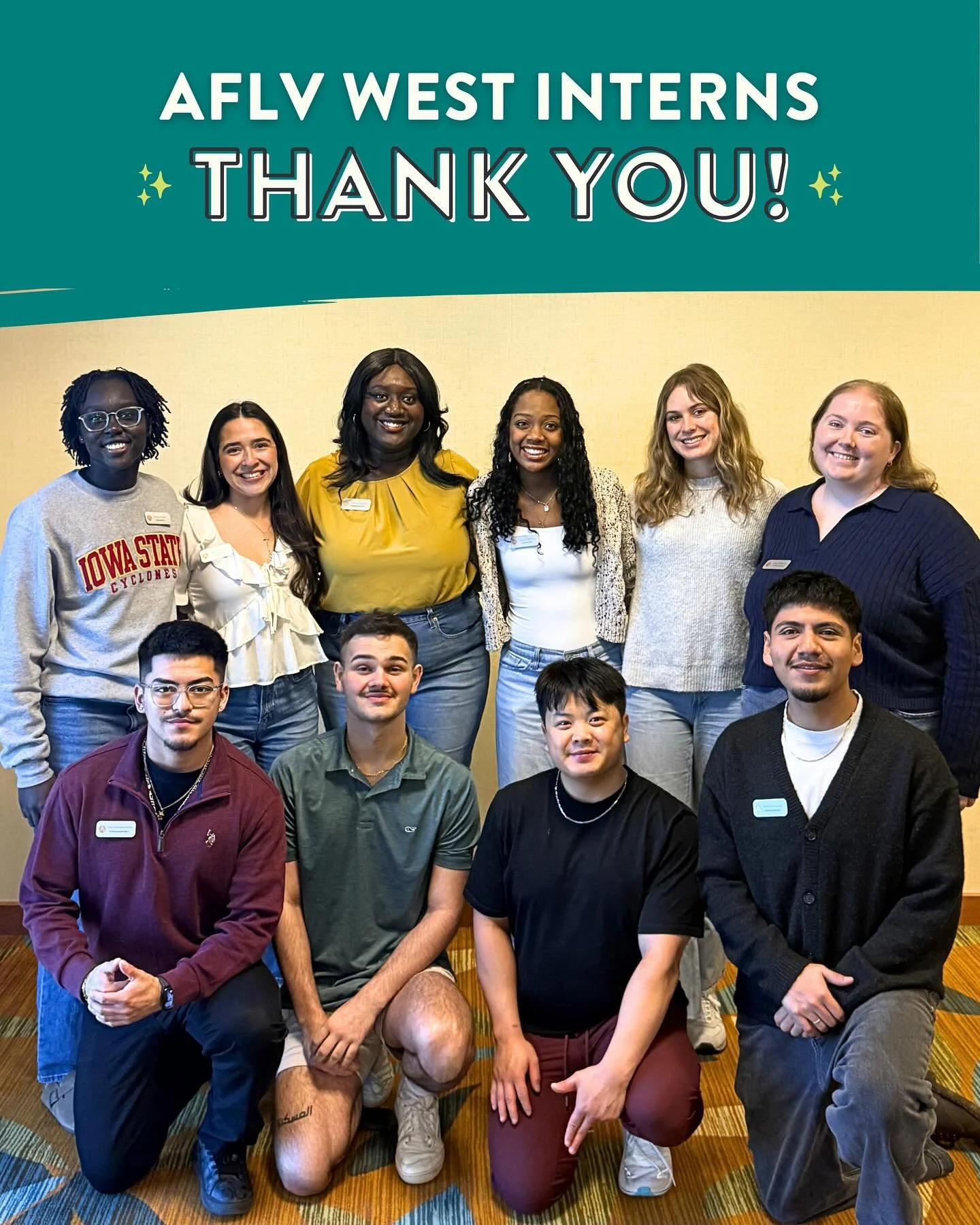 To our #AFLVWest intern team, we are beyond grateful 💙👏✨

Your dedication, heart, and countless behind-the-scenes moments are what made this conference possible. AFLV is stronger because of you. Thank you for the energy, leadership, and care you br