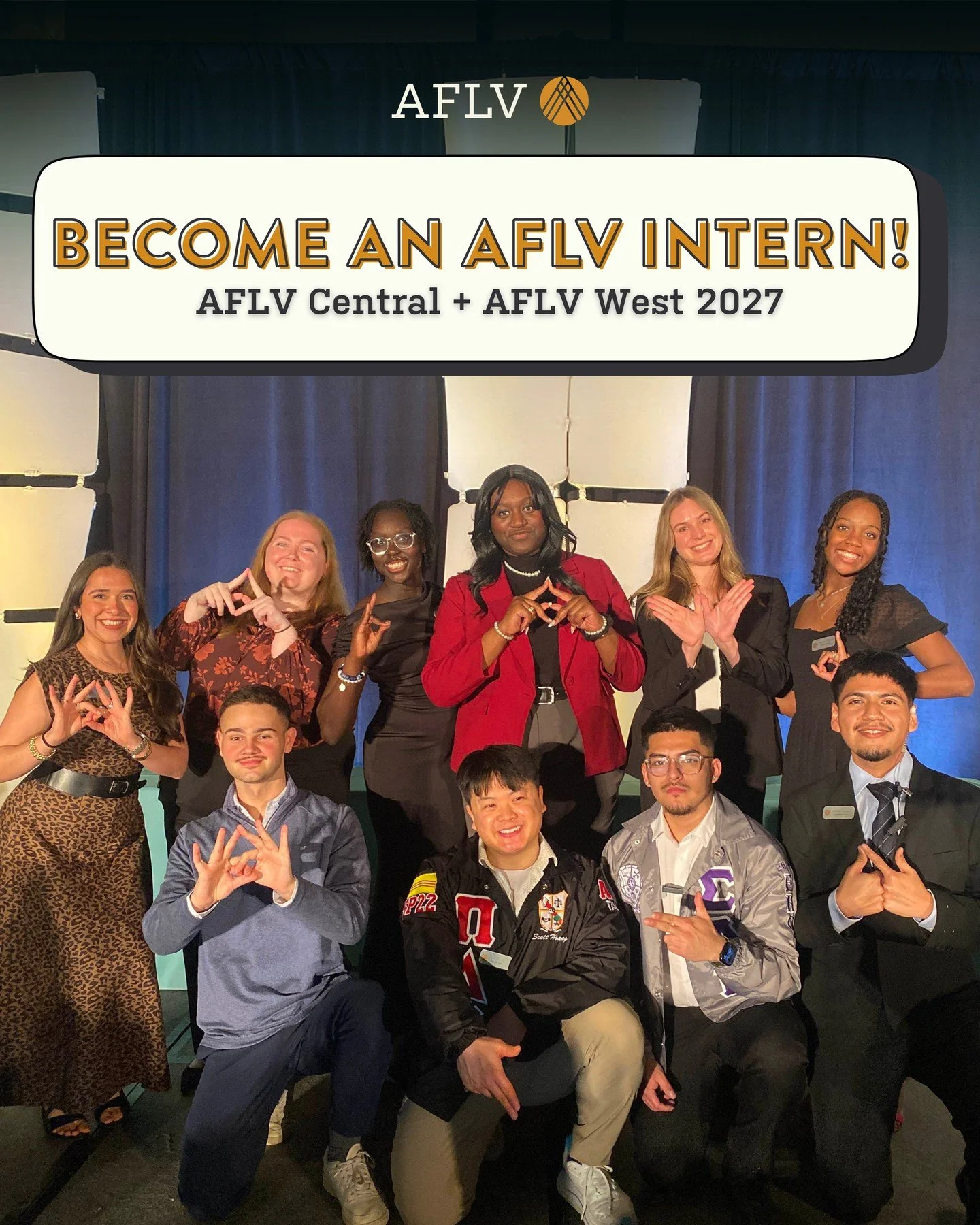 Ready to help shape the AFLV experience? 🌟 🚀  Intern applications for AFLV Central and AFLV West 2027 are officially OPEN!⁠
⁠
Join #TeamAFLV and gain hands-on experience supporting conference logistics, connecting with FSL students &amp; profession