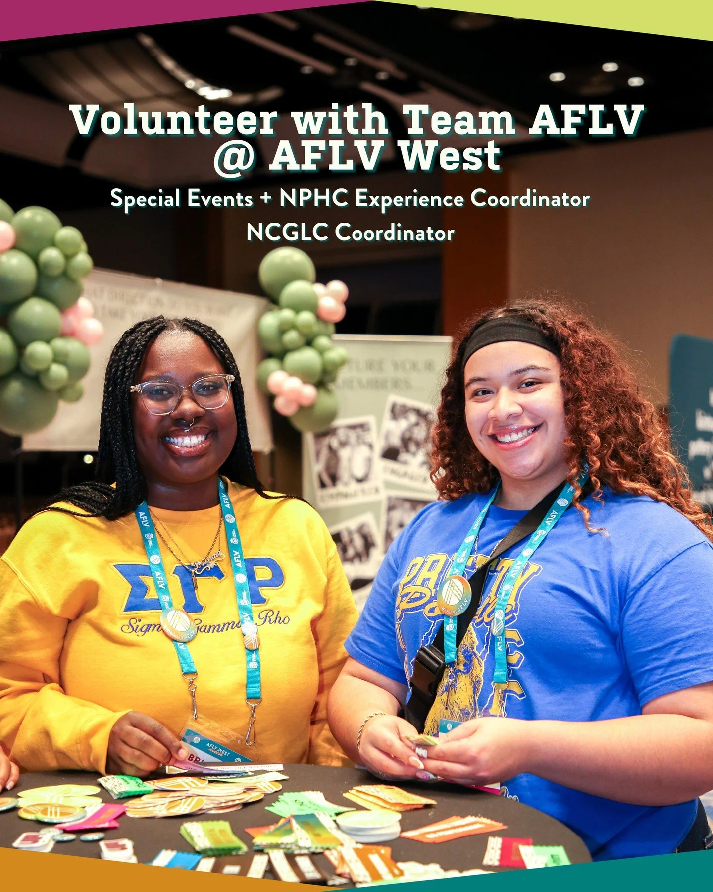 Looking to take your involvement with #TeamAFLV to the next level? 👀 💥 We&rsquo;re currently seeking professionals to join our #AFLVWest volunteer team. Open roles include...⁠
⁠
- Special Events + NPHC Experience Coordinator: Perfect for an NPHC-co