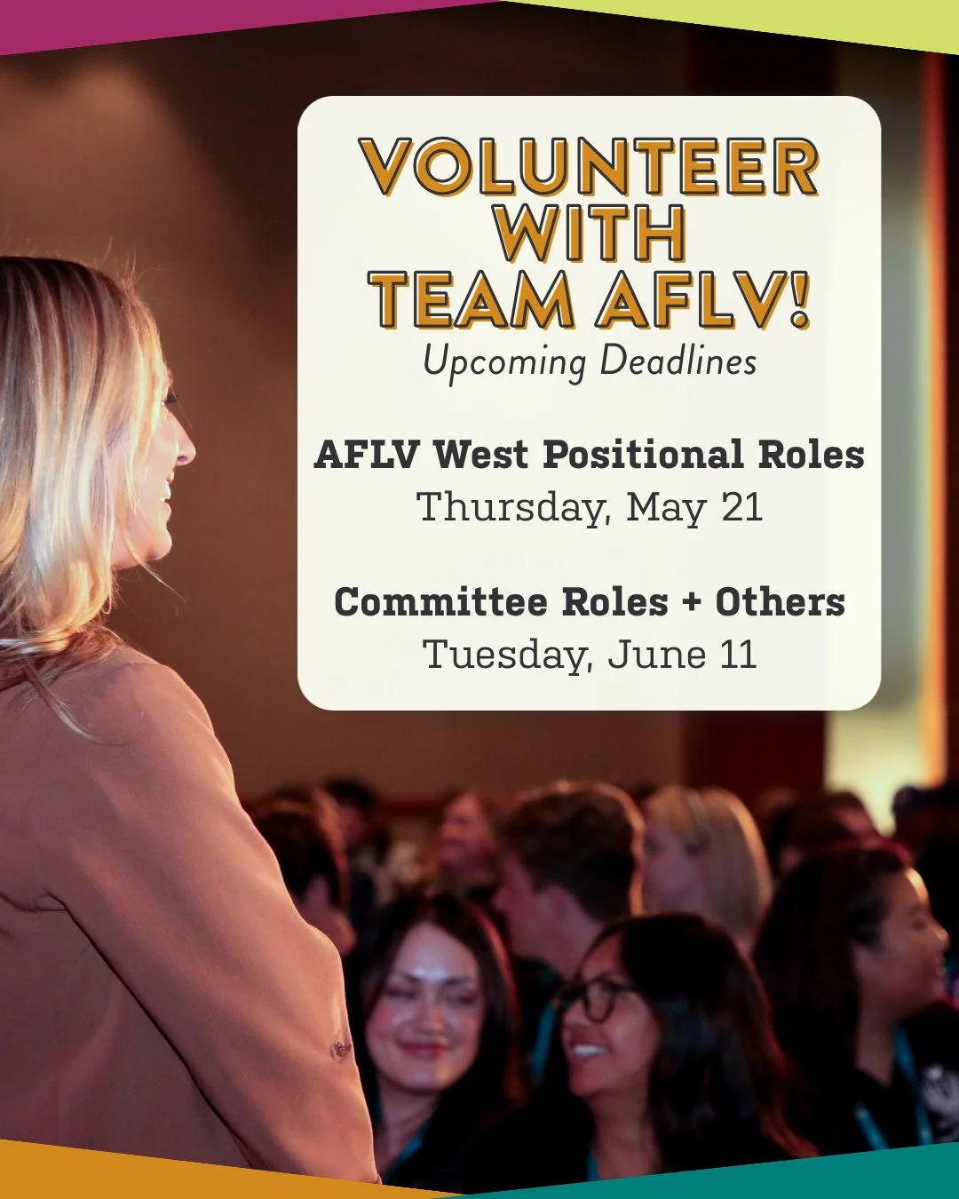 Don&rsquo;t miss your chance to help shape AFLV experiences! From creating meaningful educational moments to leading key conference initiatives. This is your chance to make a lasting impact on the fraternity and sorority community 🌍 🎤 📚⁠
⁠
⏰ Final
