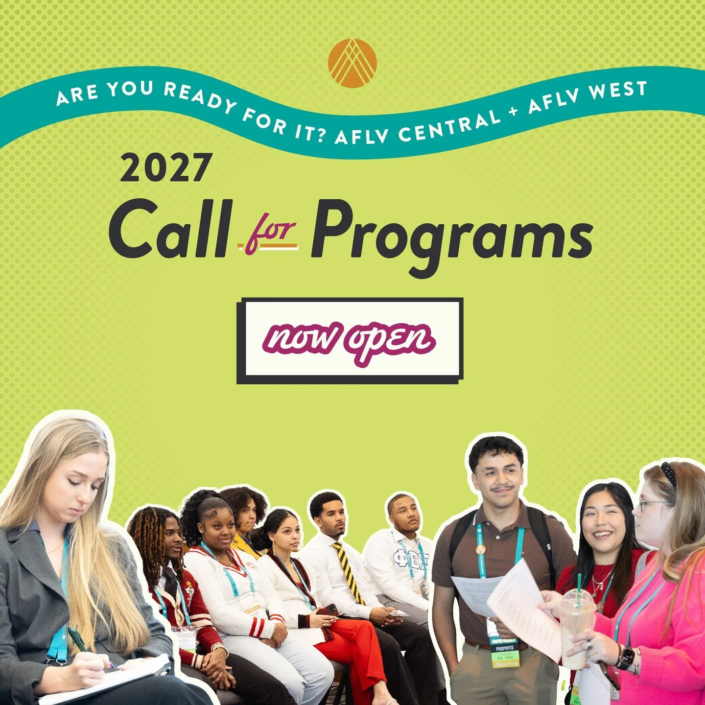 Your experience belongs in the conversation! 📣 The Call for Programs for #AFLVCentral &amp; #AFLVWest 2027 is officially OPEN!⁠
⁠
Whether you're a student who found a better way to tackle a challenge, a campus professional with a proven strategy, a 
