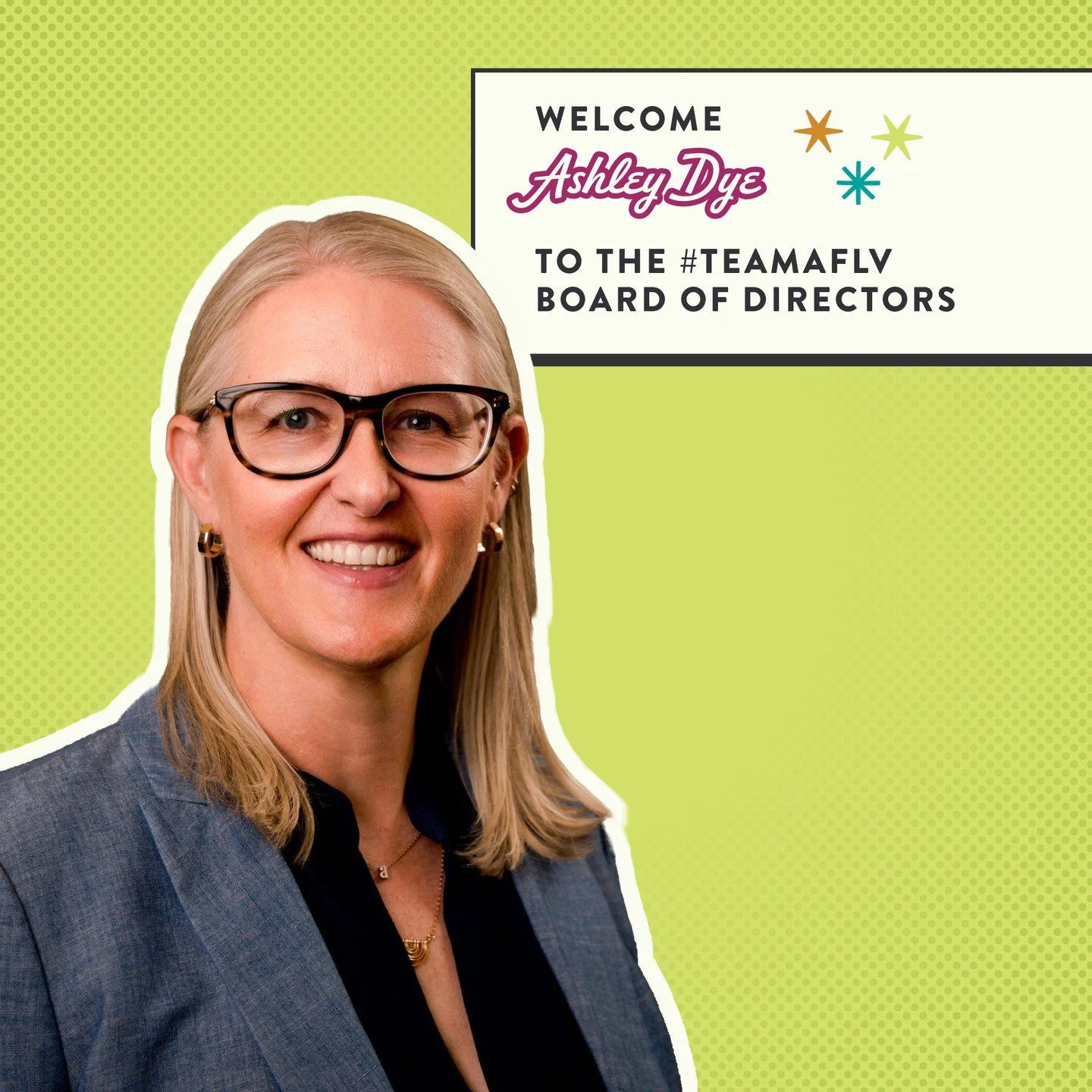 Please join #TeamAFLV in welcoming Ashley Dye to the AFLV Board of Directors! 💙 🎉⁠
⁠
Ashley currently serves as the Senior Director for Fraternity &amp; Sorority Affairs at the University of Illinois Urbana-Champaign, where she leads a talented tea