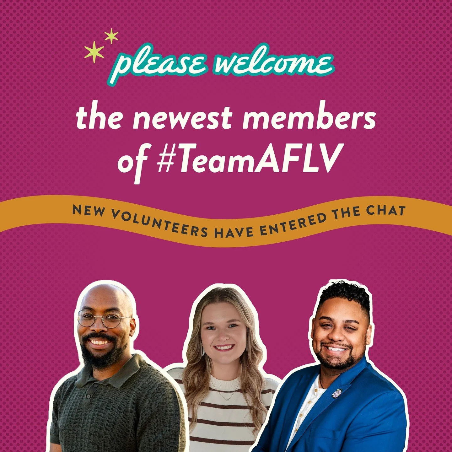 Join #TeamAFLV in welcoming three outstanding new volunteers to our conference teams! 🎉 👏⭐ These incredible professionals will help create meaningful experiences for attendees at #AFLVCentral and #AFLVWest, and we couldn't be more excited to have t