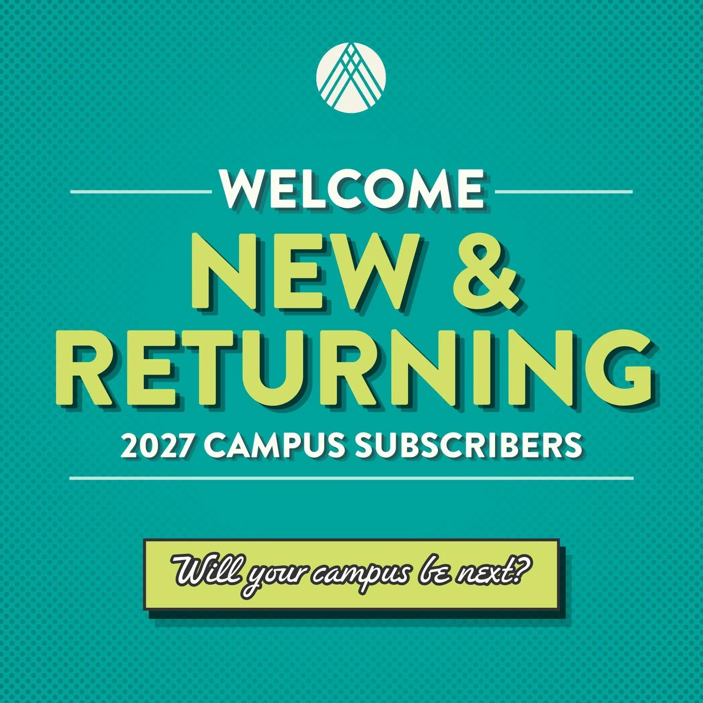 Here's to new partnerships and familiar faces returning to AFLV! 🎉 👏⁠
⁠
Join us in welcoming these campuses as 2027 AFLV Campus Subscribers!⁠
⁠
Some are joining AFLV for the first time, while others are returning after a few years away, and we coul