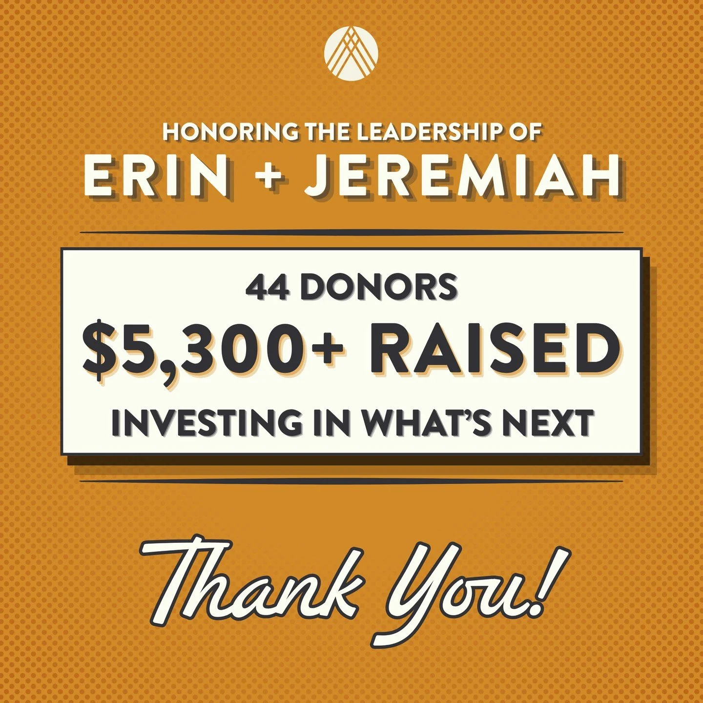As we wrap up our campaign honoring Erin and Jeremiah&rsquo;s service to AFLV, we're celebrating the 44 individuals who helped make it such a meaningful success 🎉 🫶⁠
⁠
Together, you contributed more than $5,300, creating a lasting tribute to their 
