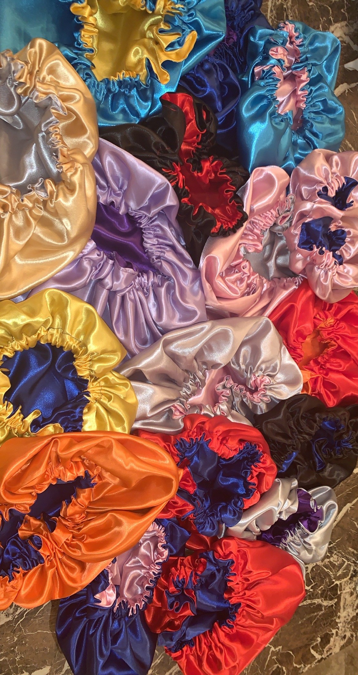 Reversible Satin Bonnets (10) Wholesale