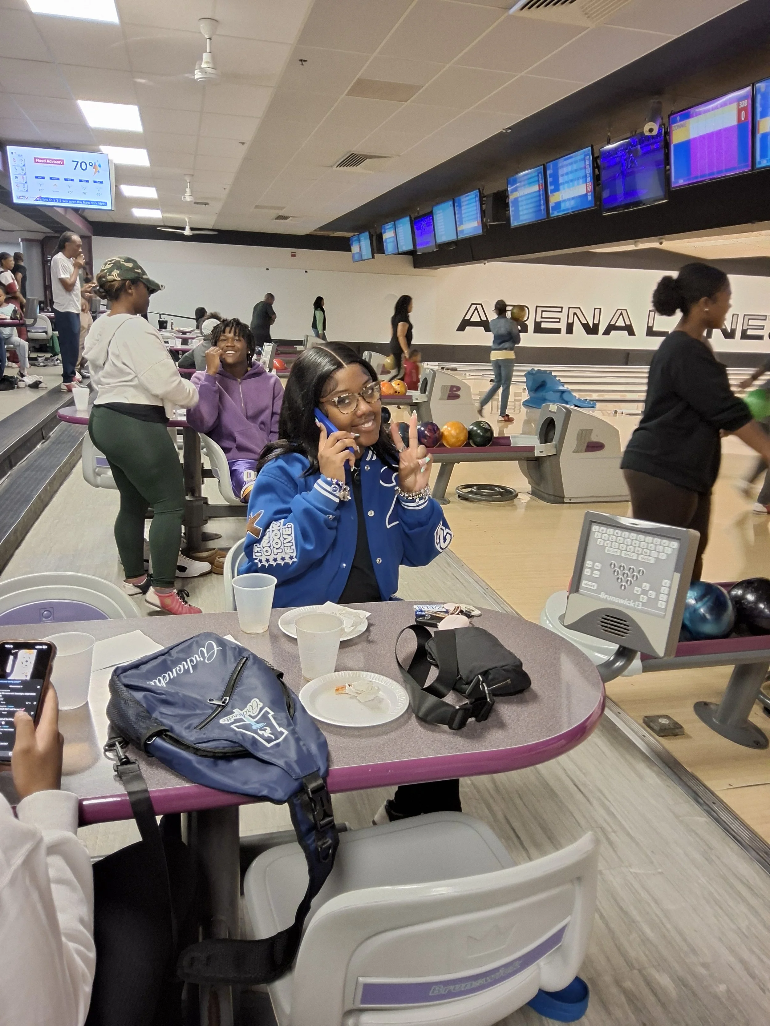 Guests gathered near the lanes at BPEFI’s 2026 Bowling for Scholars fundraising event.