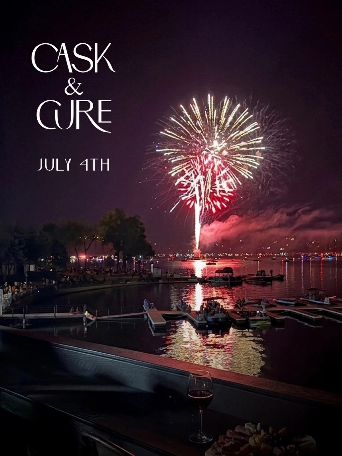 🎆 Who&rsquo;s getting excited for the annual Lake Arrowhead Fireworks Show on July 4th?

🇺🇸 Come celebrate with us and enjoy an evening of fine wine, curated cuisine &amp; premium lakeside seats. 
____

🍷 Deck &amp; Window Seating: Space is limit