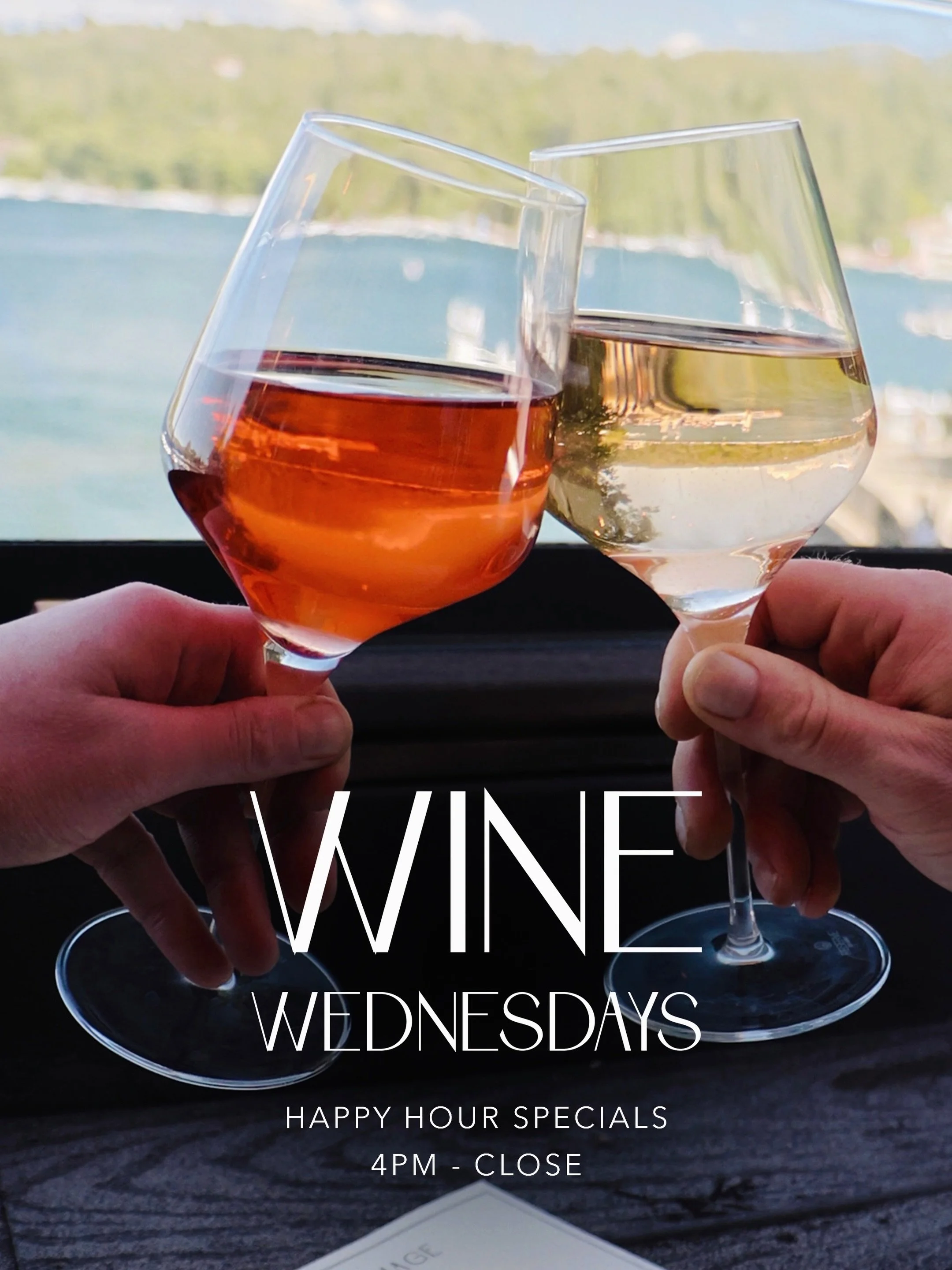 🍷 Who&rsquo;s excited for Wine Wednesday &amp; Trivia tomorrow? 

Join us every Wednesday for 𝗔𝗹𝗹-𝗡𝗶𝗴𝗵𝘁 𝗛𝗮𝗽𝗽𝘆 𝗛𝗼𝘂𝗿 starting at 4PM, followed by live events from 6-8PM!

𝗛𝗔𝗣𝗣𝗬 𝗛𝗢𝗨𝗥 𝗦𝗣𝗘𝗖𝗜𝗔𝗟𝗦:
🧀 $𝟮 𝗢𝗙𝗙 Appetizers 