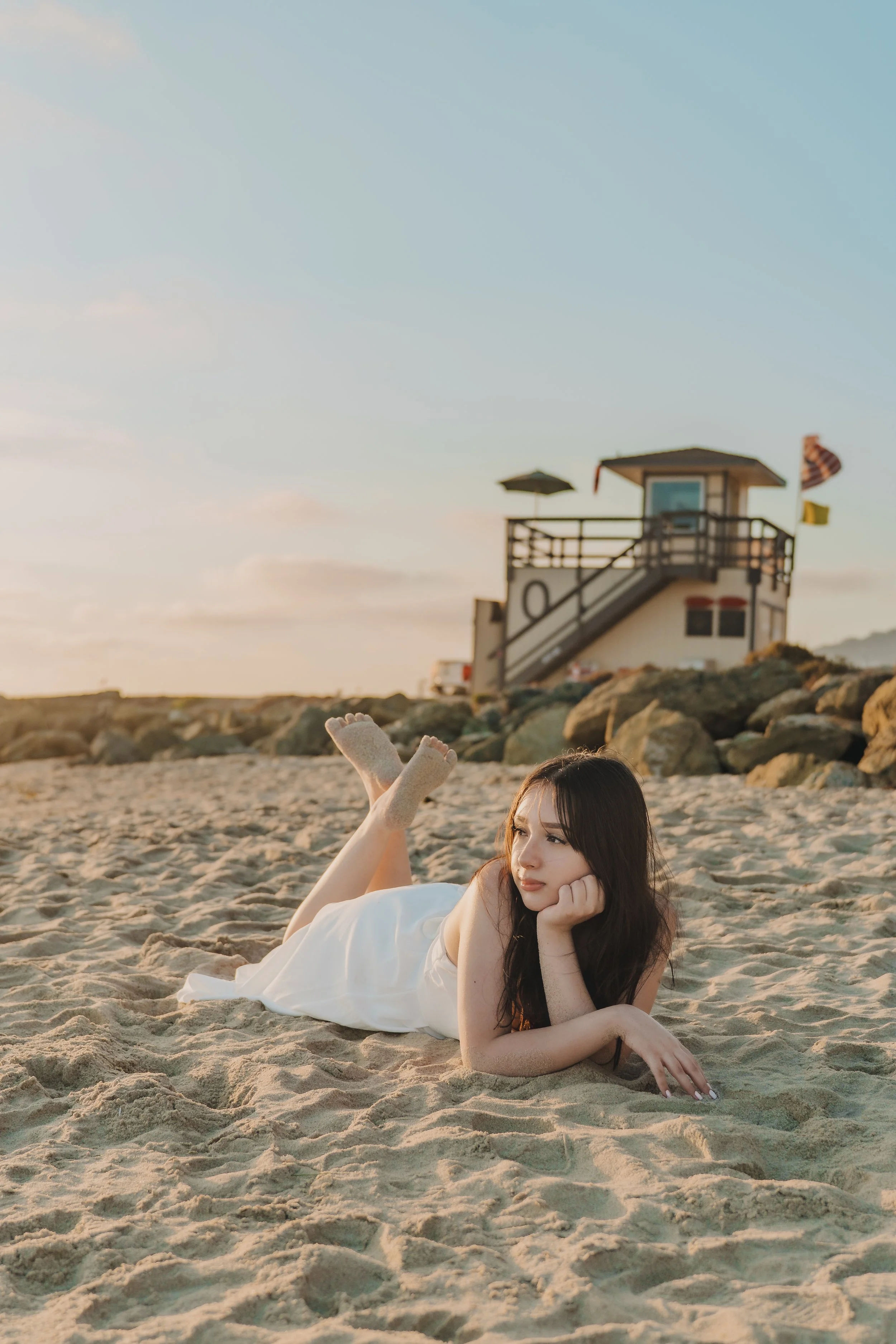 Sunset Photo shoot at the beach with Kiki's Artegraphy photography