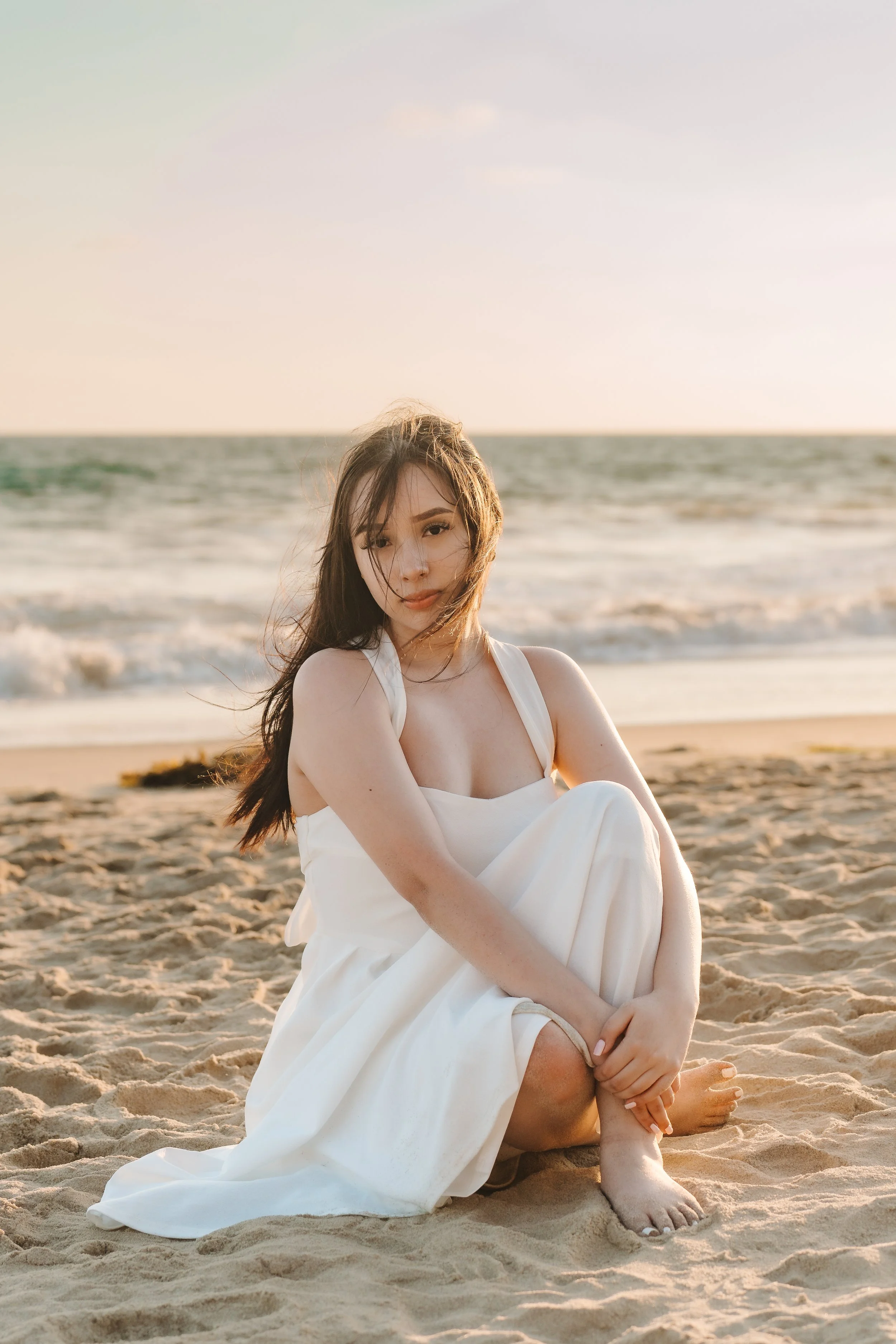 Sunset Photo shoot at the beach with Kiki's Artegraphy photography