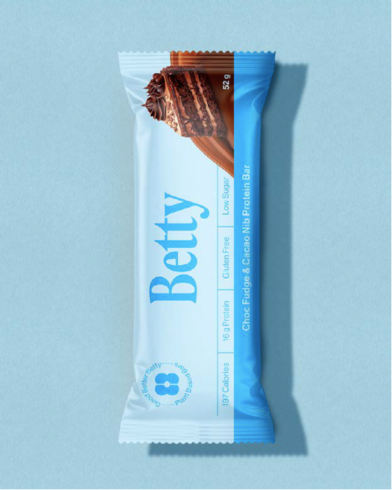 BETTY BARS: Choc Fudge & Cacao Nib protein bar
