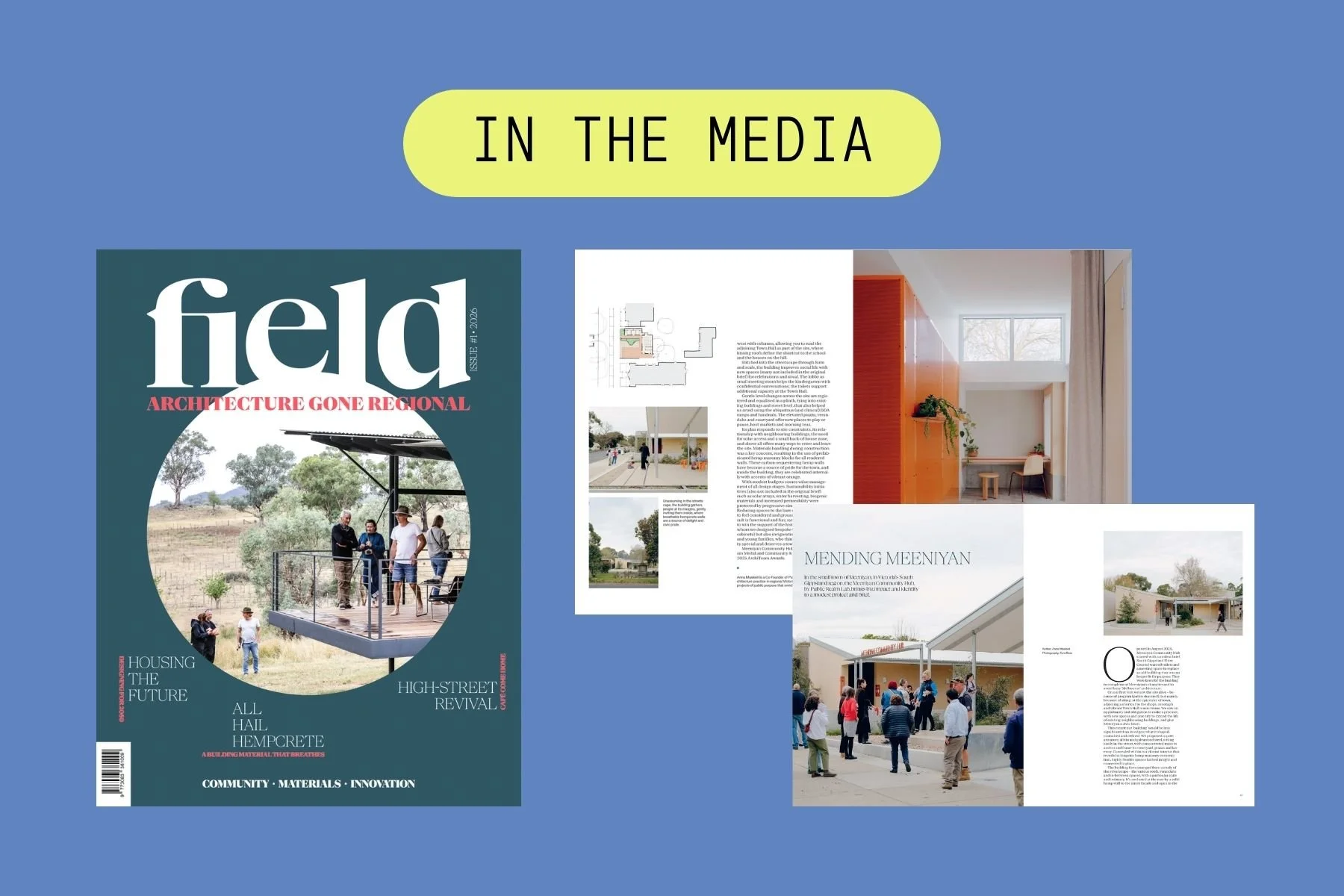 Meeniyan in inaugural Field magazine