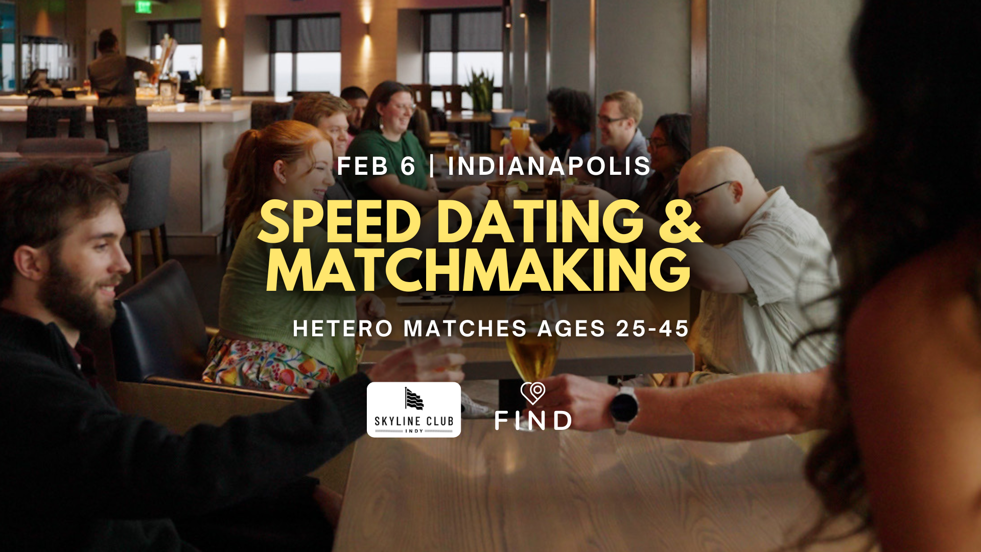 Speed Dating for Singles Ages 25-45 | Downtown Indianapolis