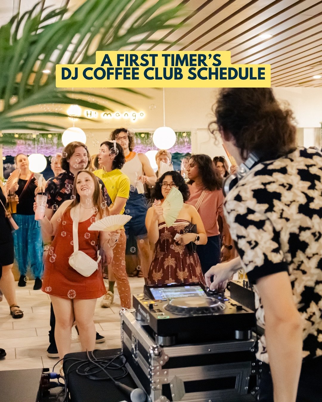 Here&rsquo;s how we would enjoy DJ Coffee Club if it was our first time attending🤗 

Are we missing anything?! Send some recommendations for our newbies below ⬇️ 

Can&rsquo;t wait to see 110+ of you on Saturday!! ☕️🎉 

Only a few tickets left! 

A