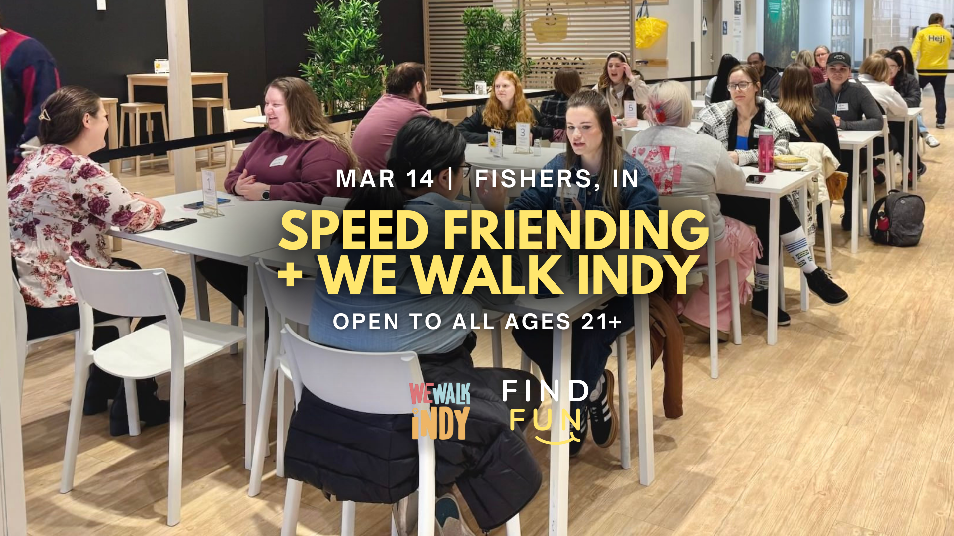 Speed Friending + WeWalk Indy (Speed dating for friends)| Fishers, IN 