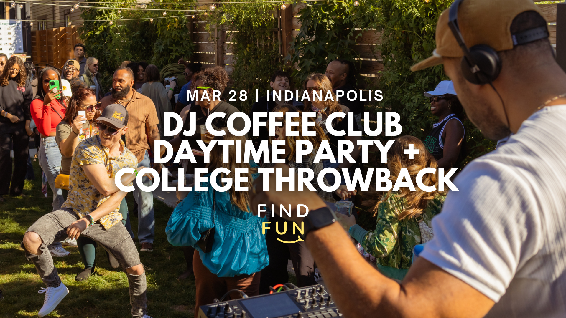 DJ Coffee Club Daytime Party + College Throwback | Indianapolis