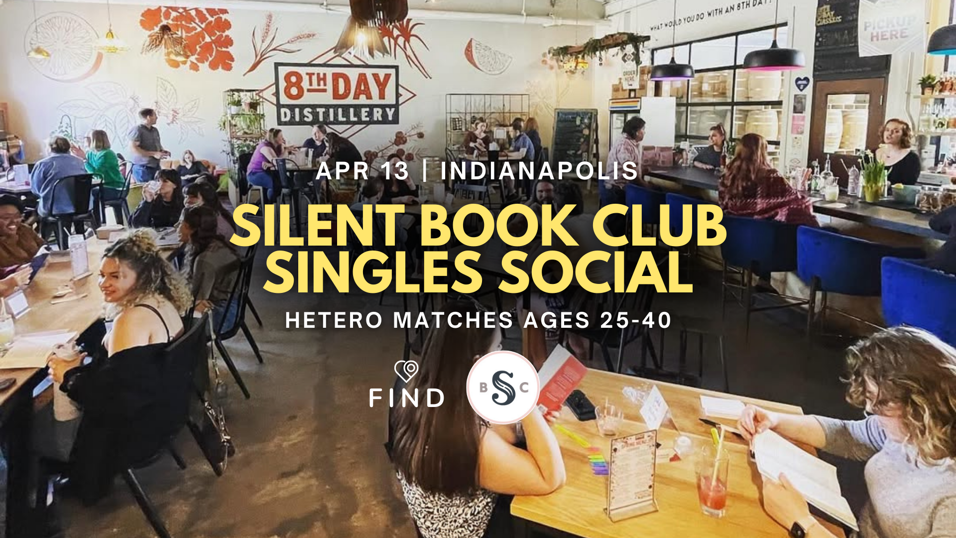 Silent Book Club Singles Social Ages 25-40 | Indianapolis
