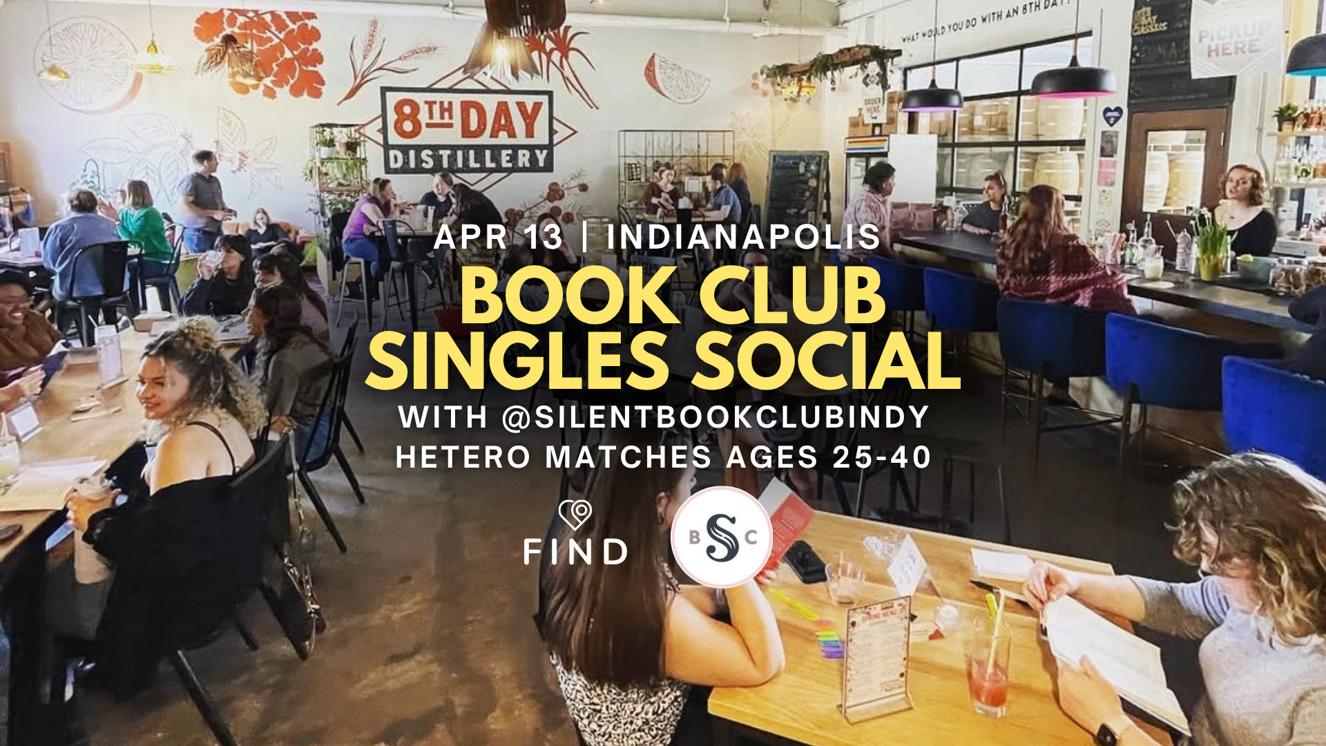 Book Club Singles Social Ages 25-40 w/ @silentbookclubindy | Indianapolis