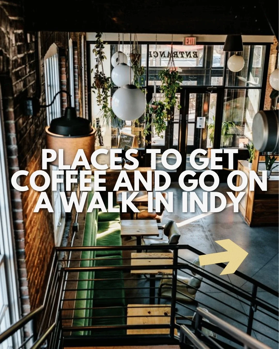 Indy has so many amazing coffee shops and walkable parts in the city to enjoy your day ☀️☕️

Did we miss any? Give them a shoutout in the comments! ⬇️