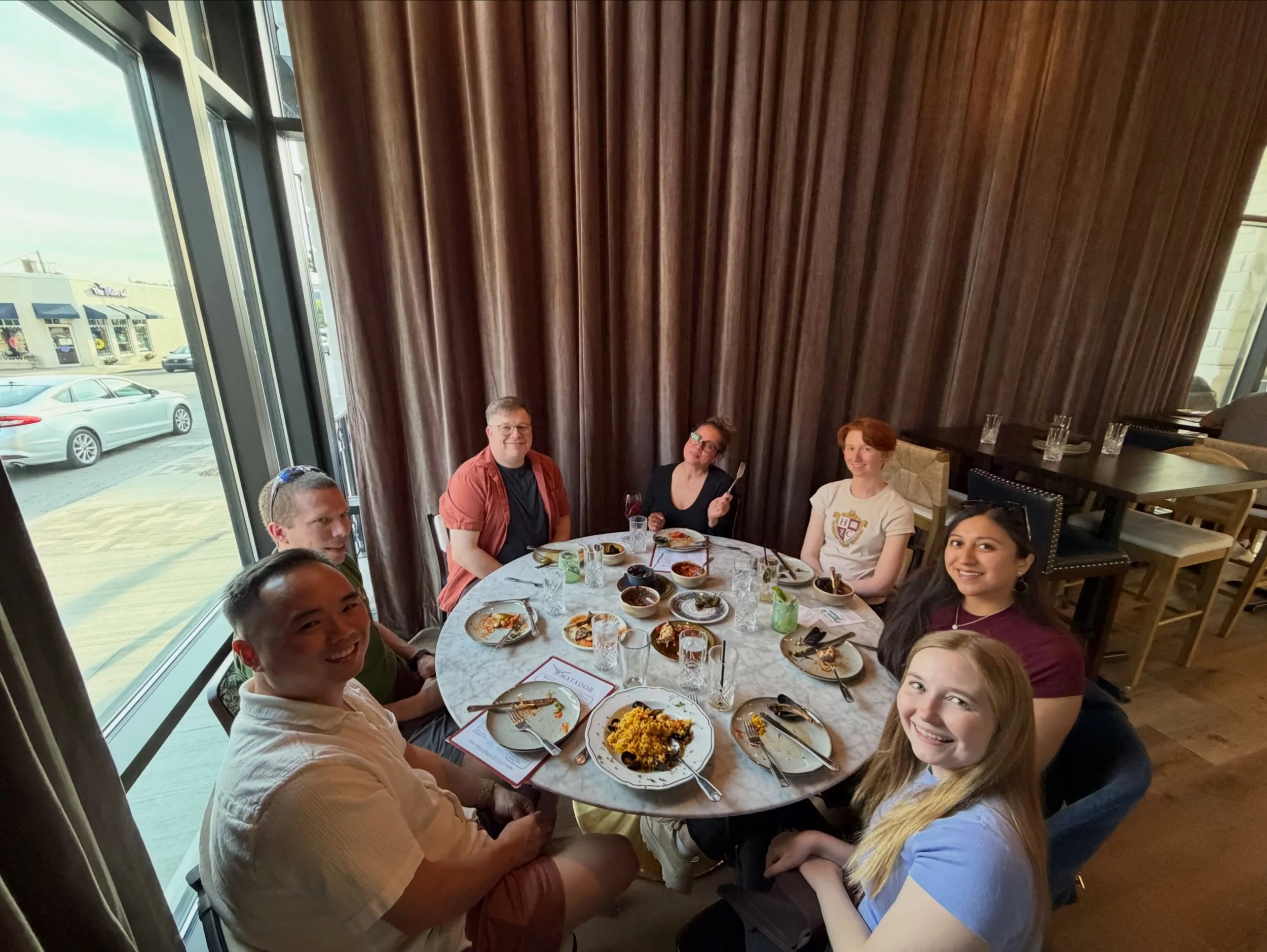 When 33 foodies come to try Spanish tapas with strangers 🍽️ 

Thanks to @matadoronmain for hosting our Plates and Mates event &mdash; taking care of us and having phenomenal service and delicious food. 😊

Seeing all the food sharing, fun conversati
