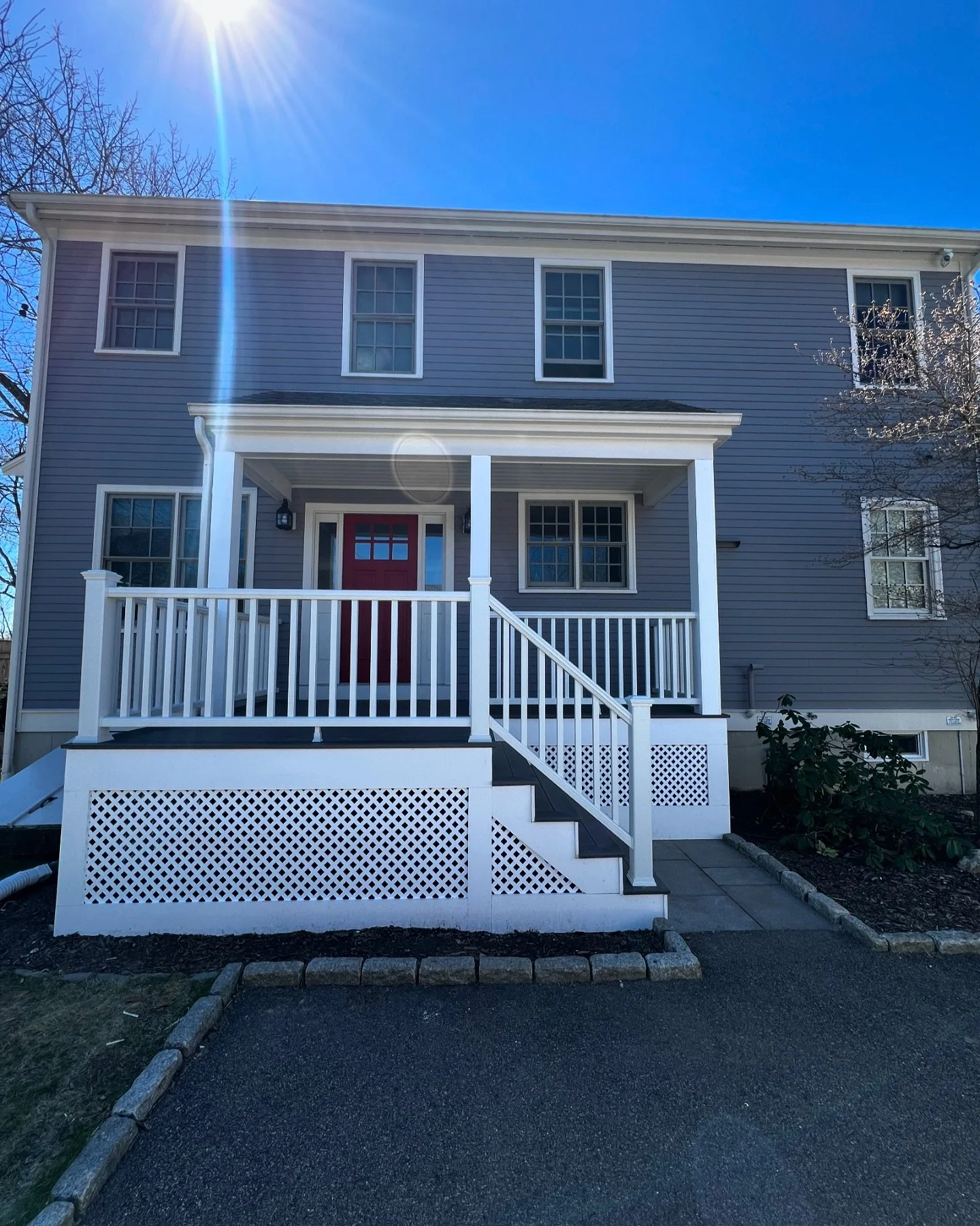 Once again, I had the honor of working with @levinecarpentryandcontracting on this amazing renovation project. 

🛠️ We demolished the deteriorated wood and installed a new composite deck, with PVC trim and handrails for a clean, durable finish. 

Al