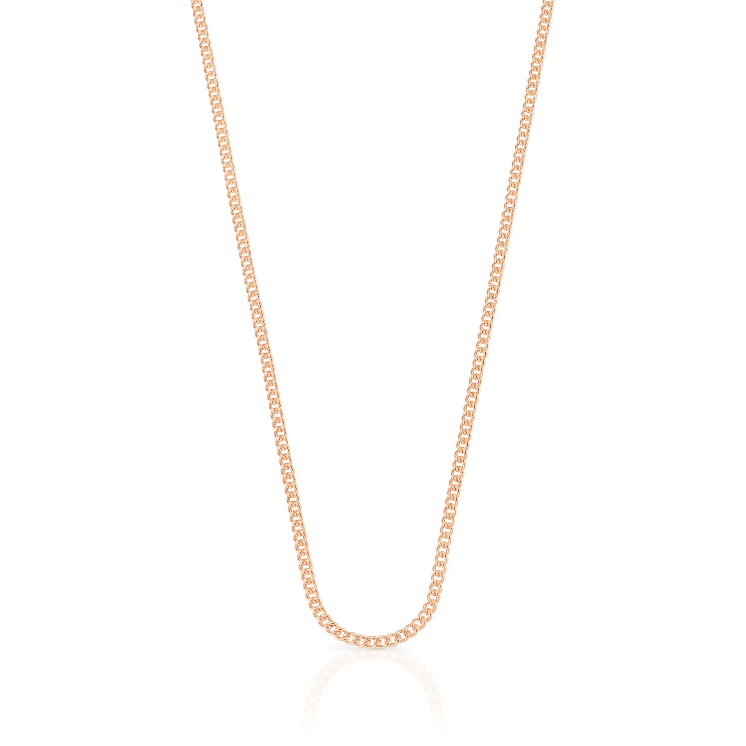 Chain | 9ct Rose Gold | Curb 80