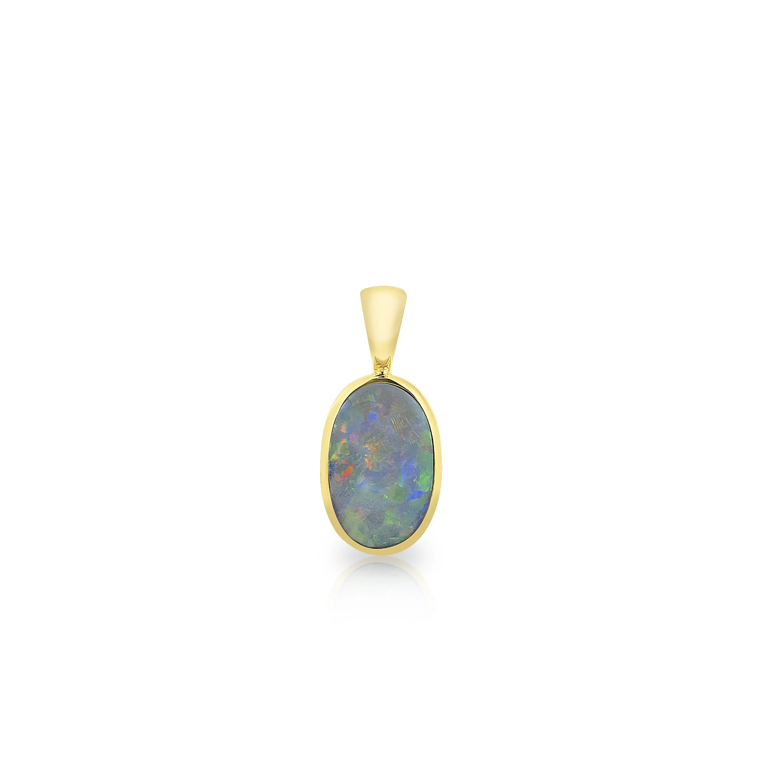 Pendant | 1.15ct Australian Light Opal | Yellow Gold
