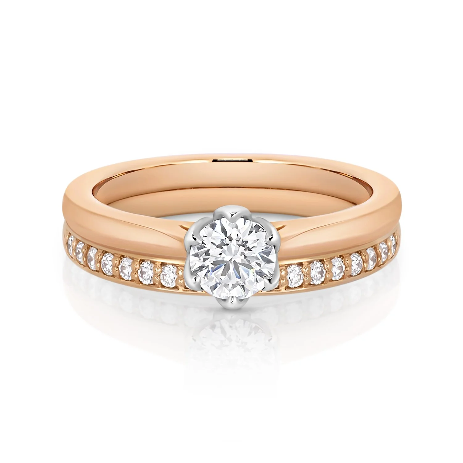 RG 0.50ct RG Plain Tulip Engagement w:Diamond Band.jpg